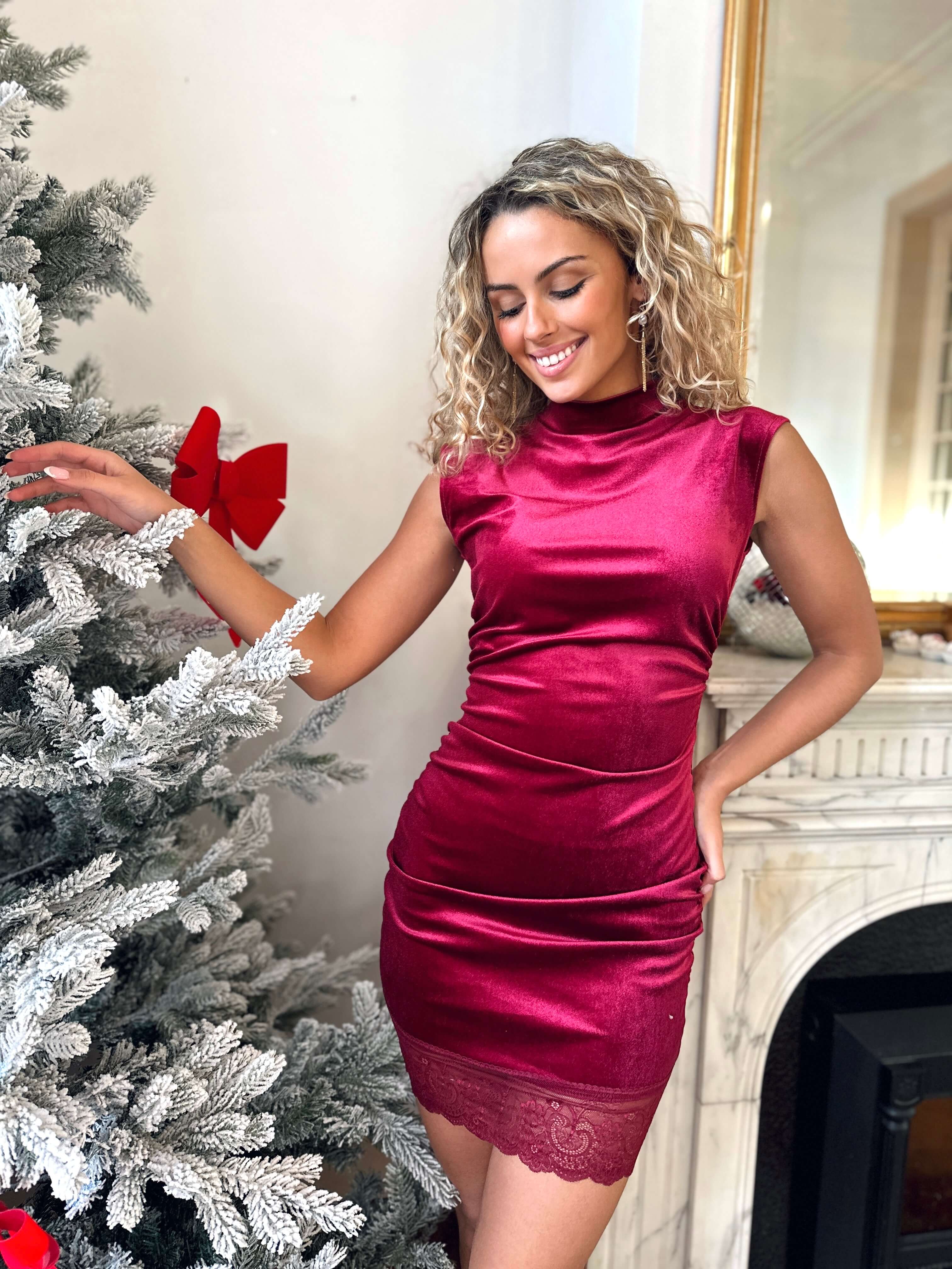 Vestido burdeos - JADE