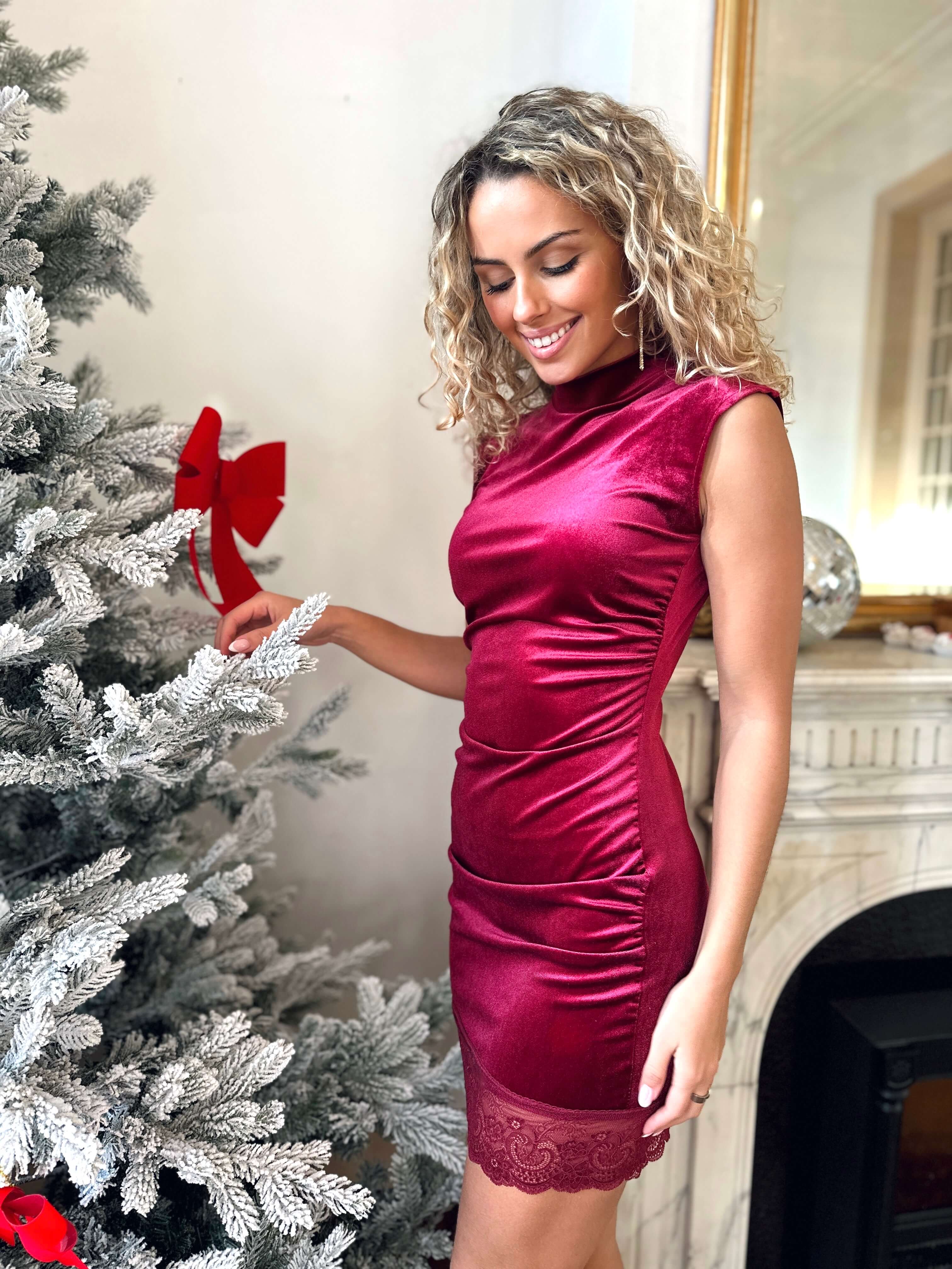 Vestido burdeos - JADE