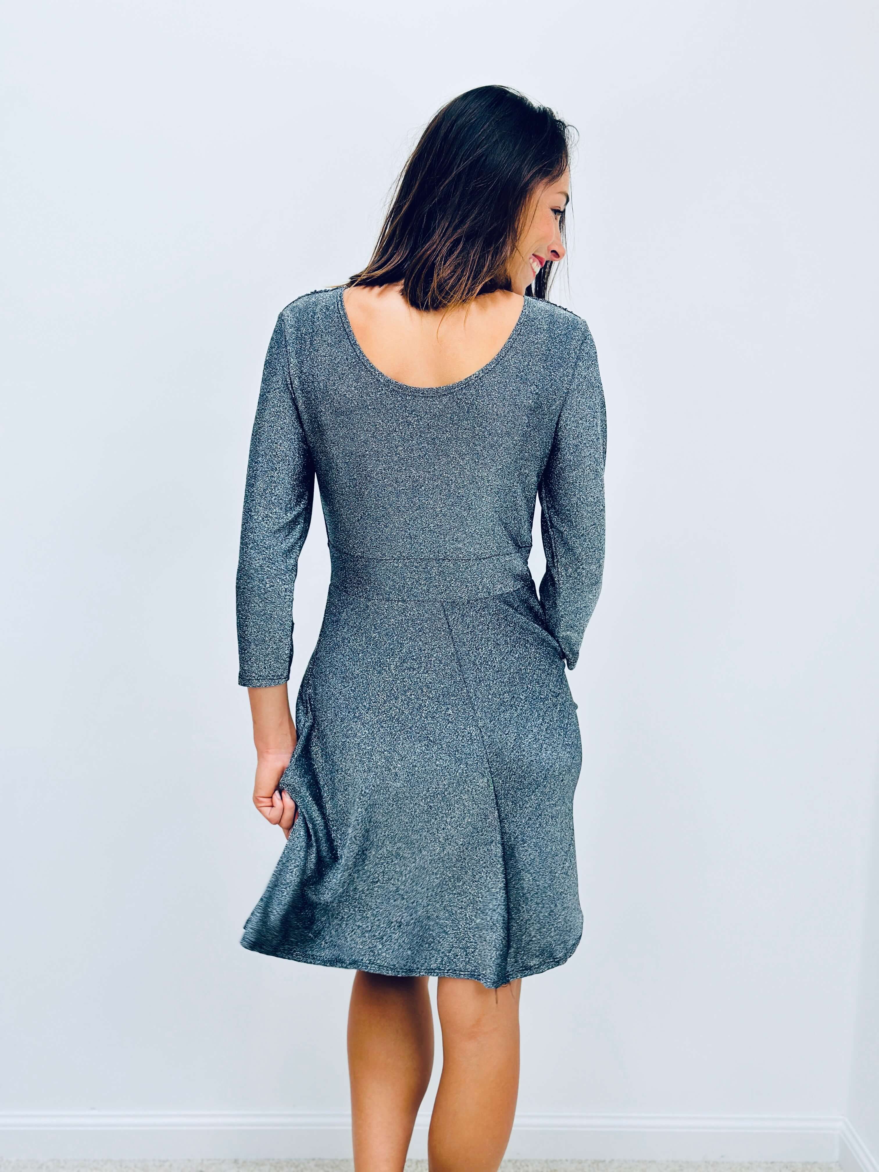 Vestido plateado - NAOMIE