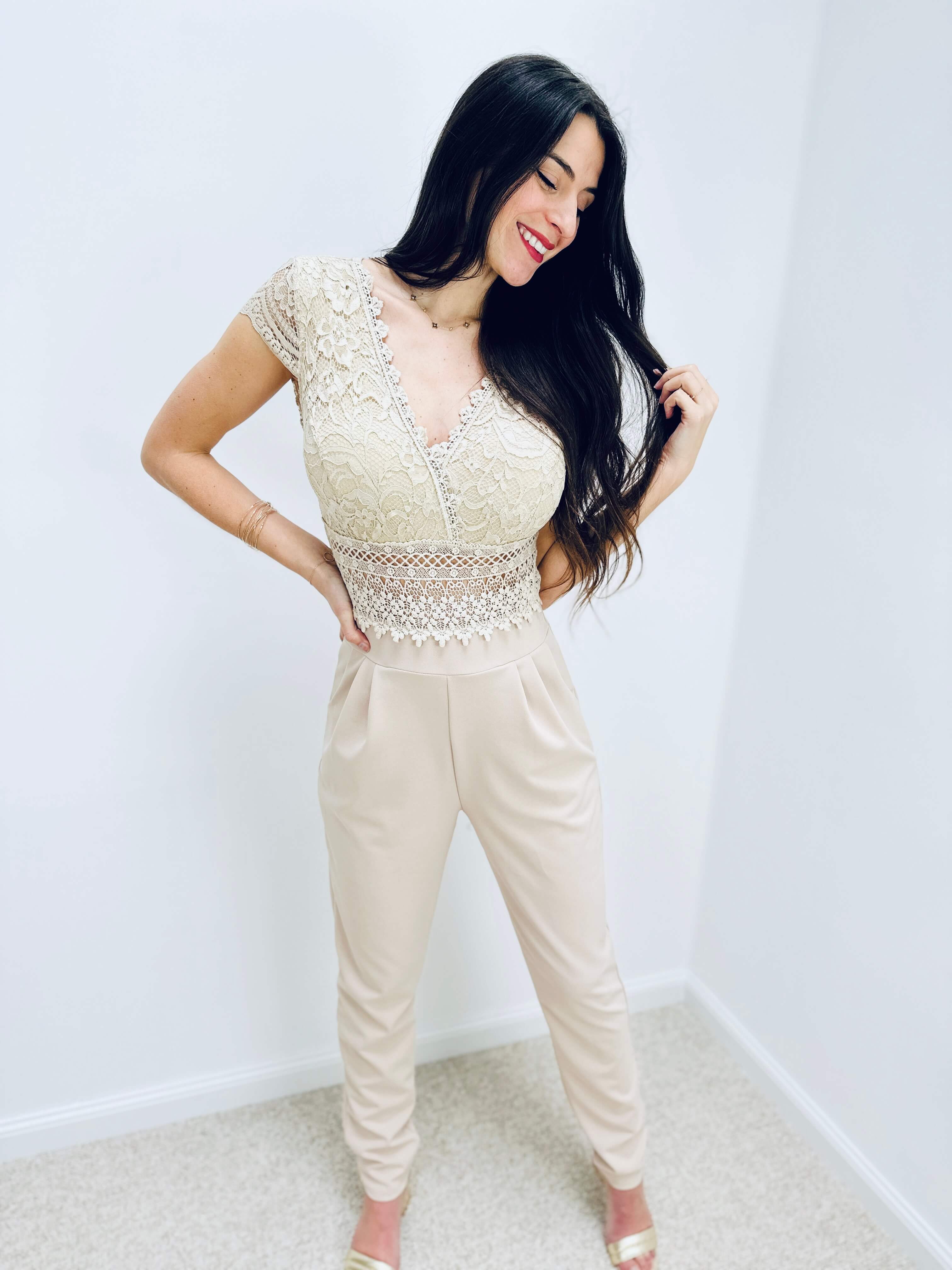 Combinaison beige - CECILE