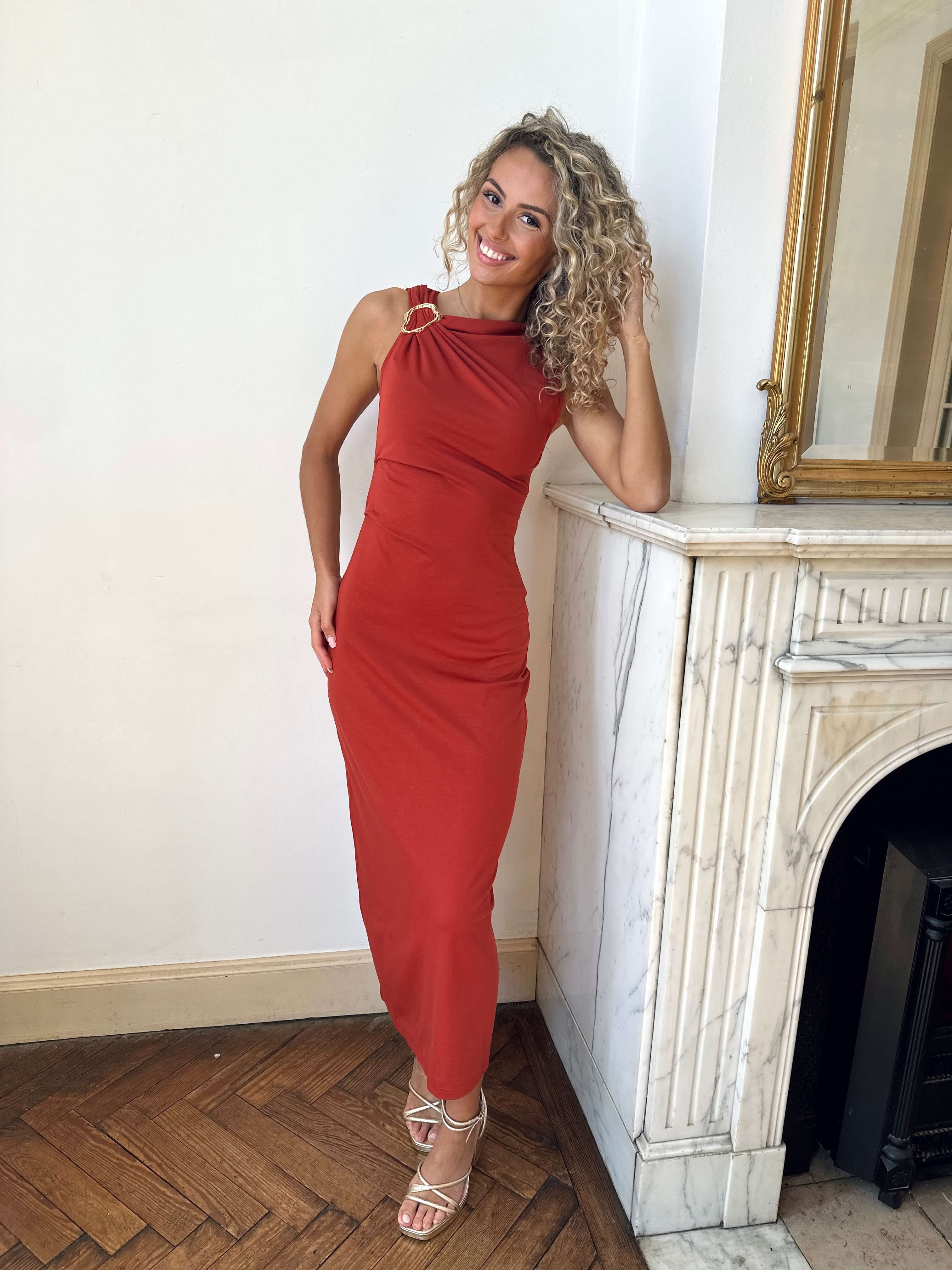 Robe terracotta - ANGELE