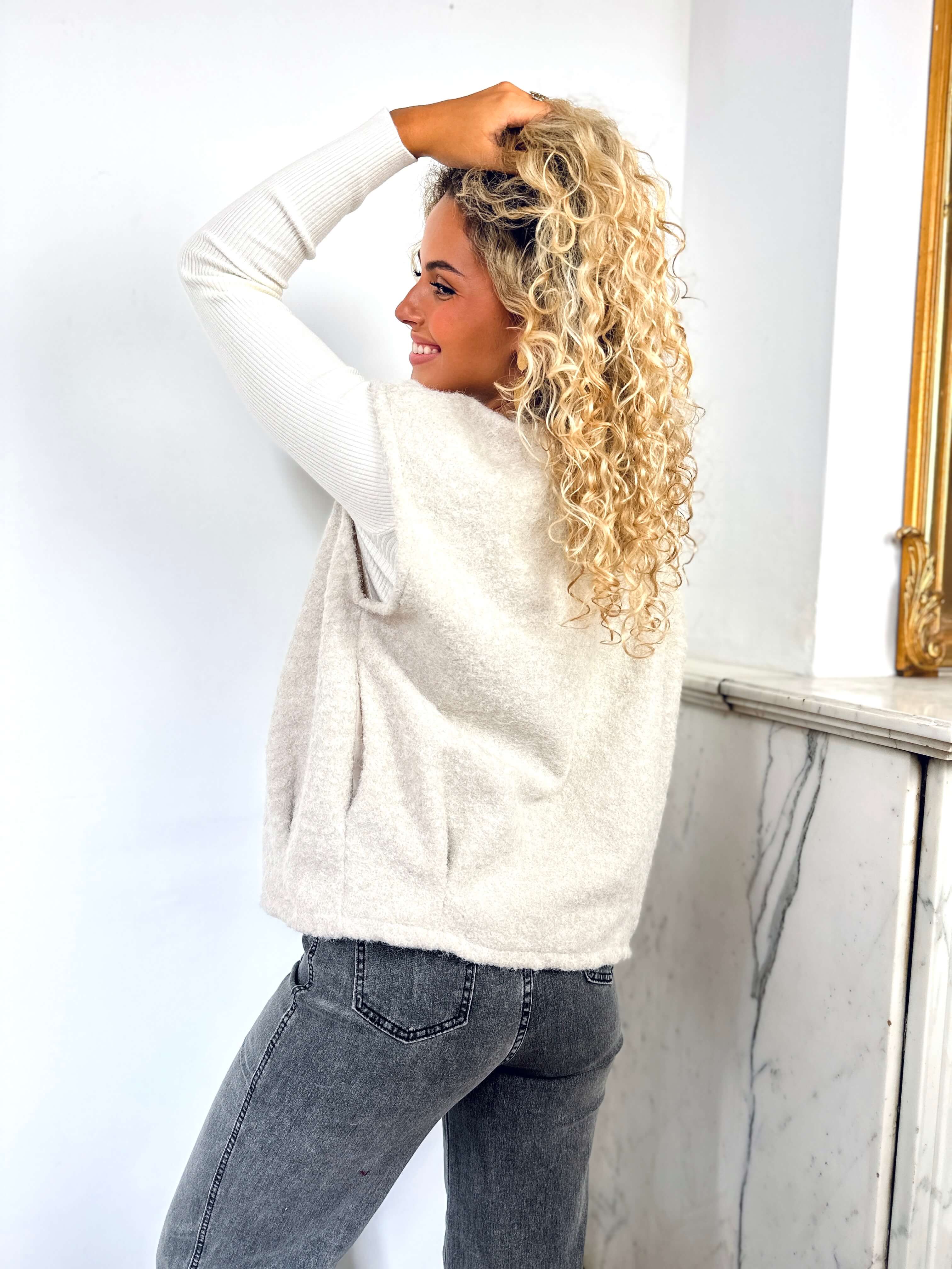 Gilet ecru - PAOLA