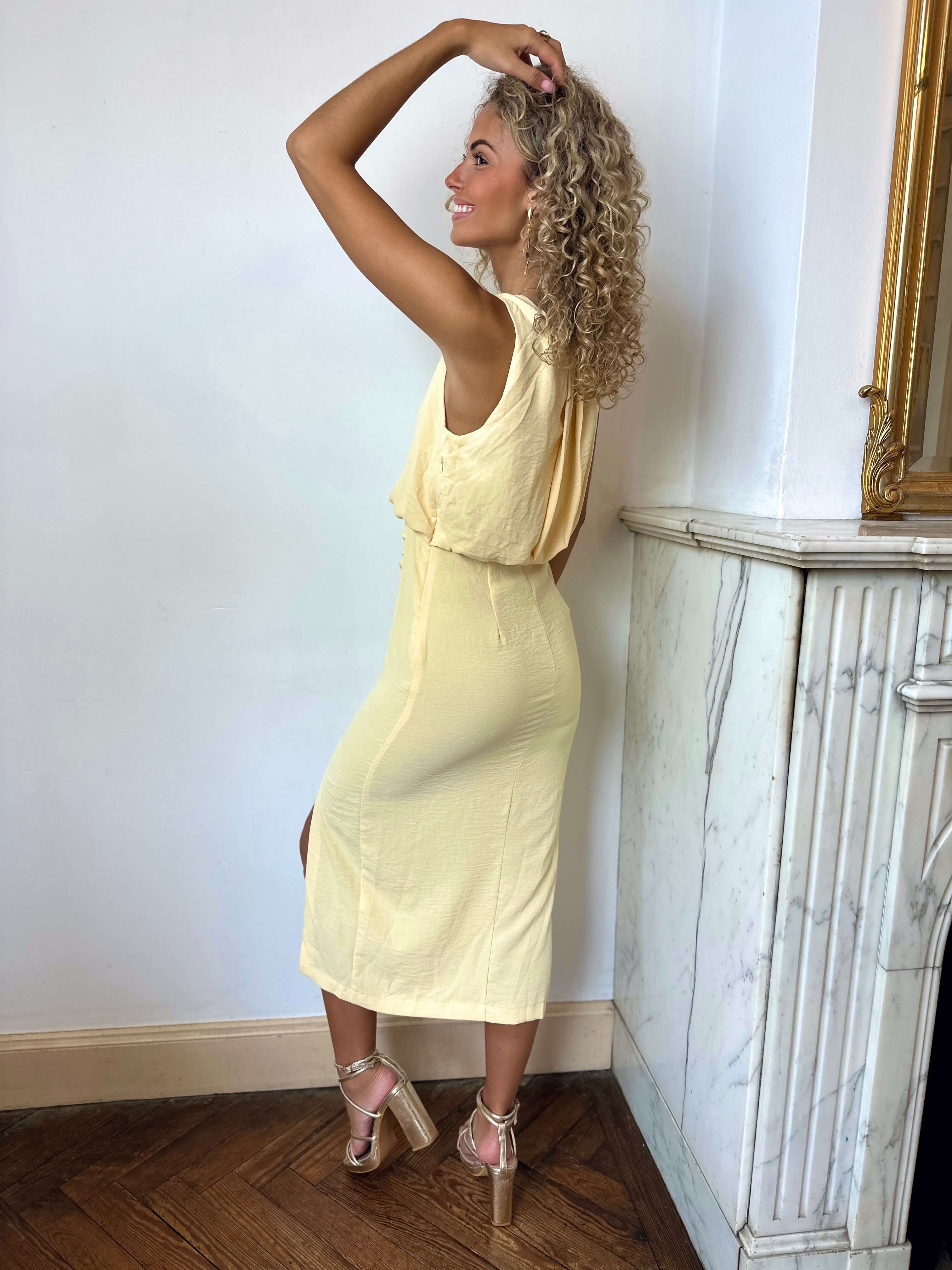Robe jaune - HELENE