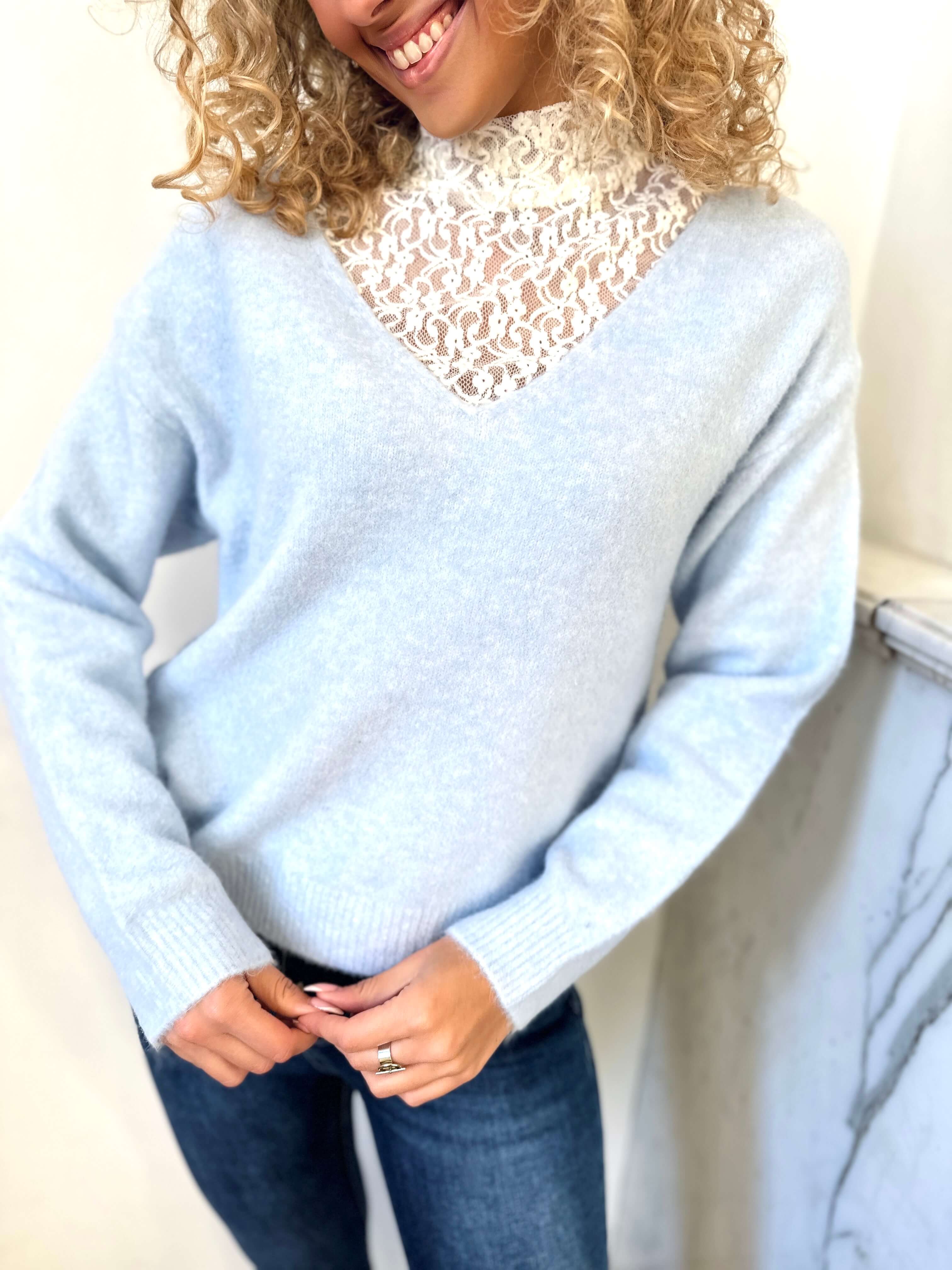 Pull bleu ciel - CLEMENCE