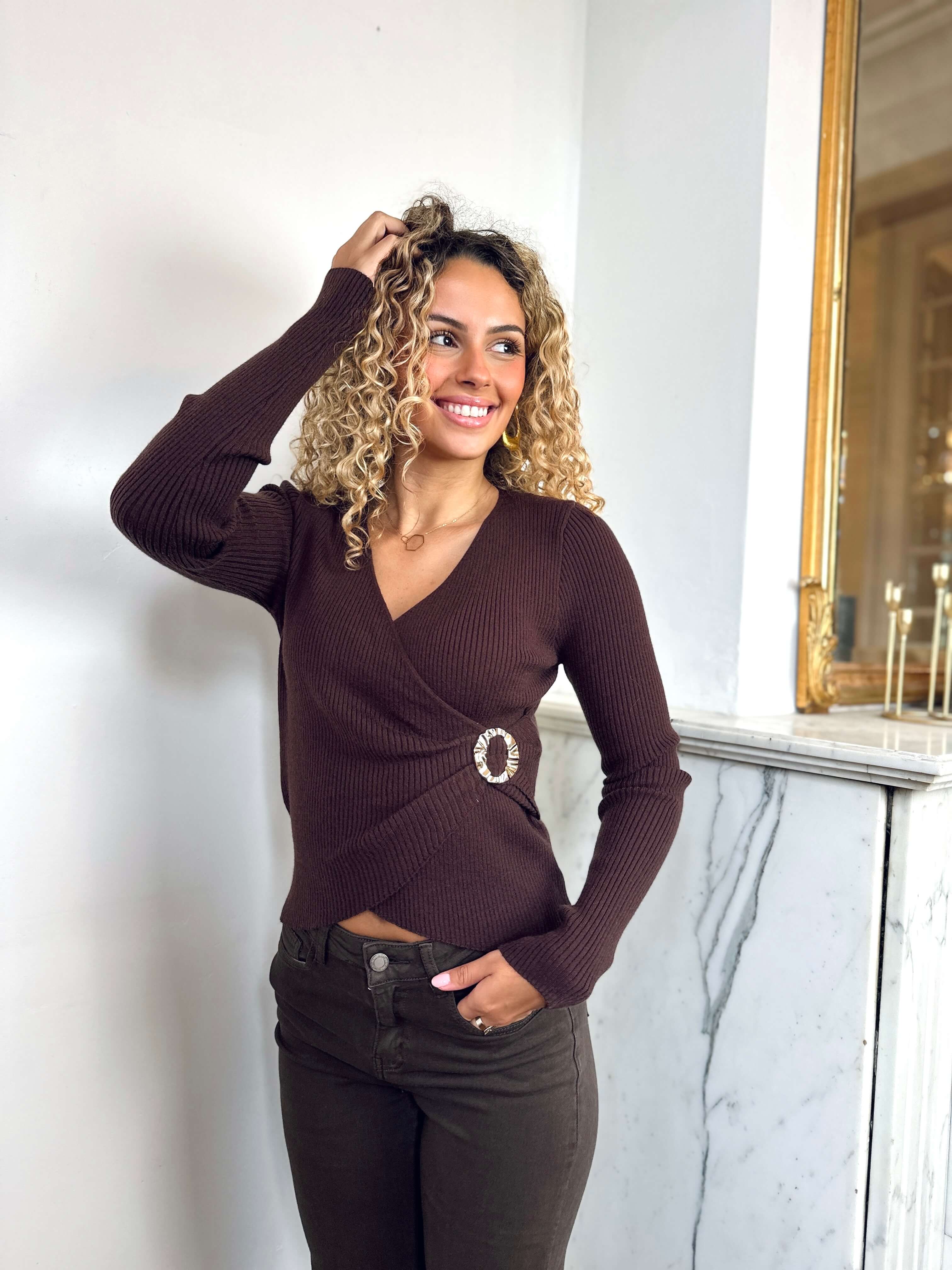 Pull chocolat - CHARLOTTE