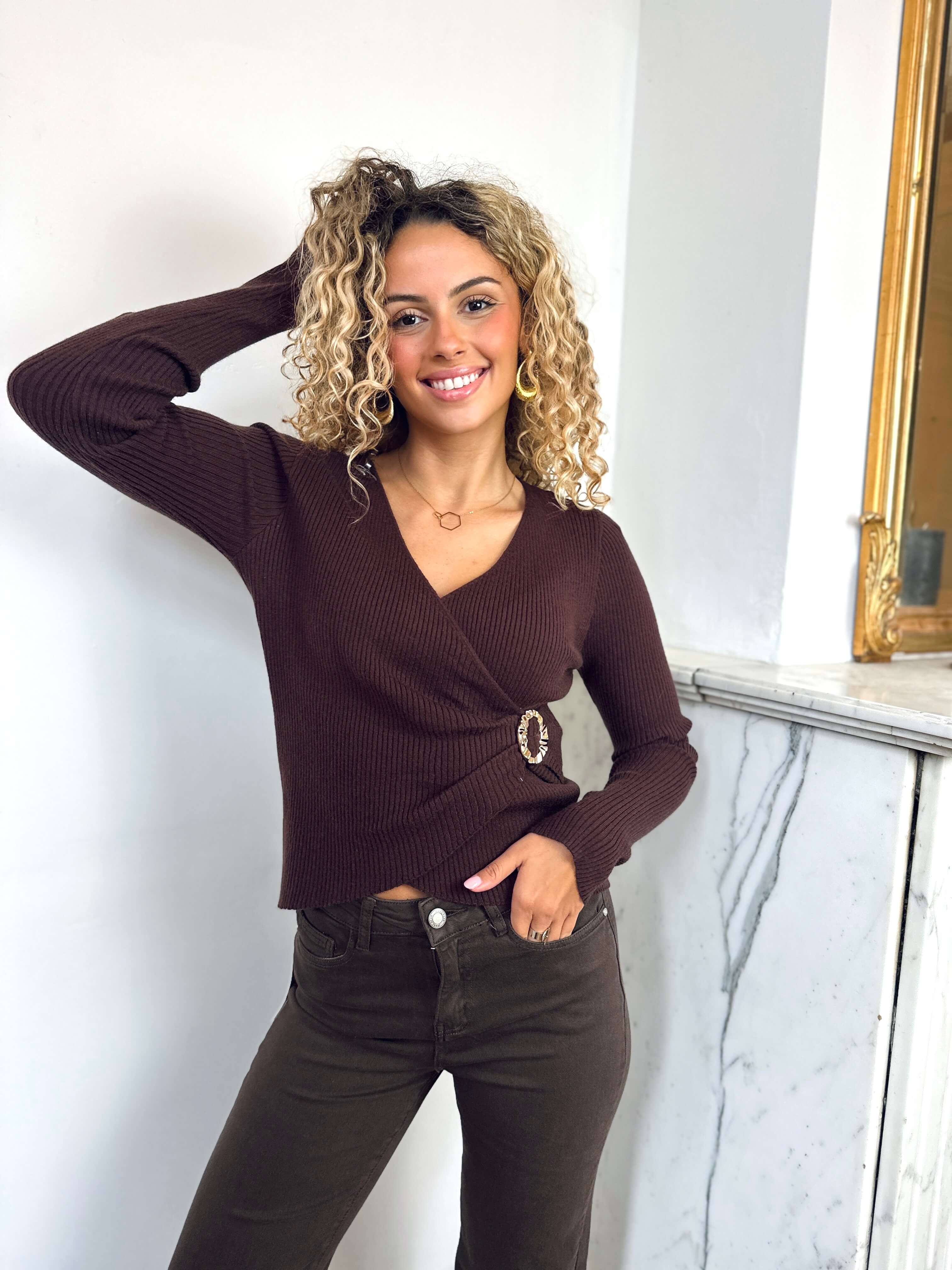 Pull chocolat - CHARLOTTE