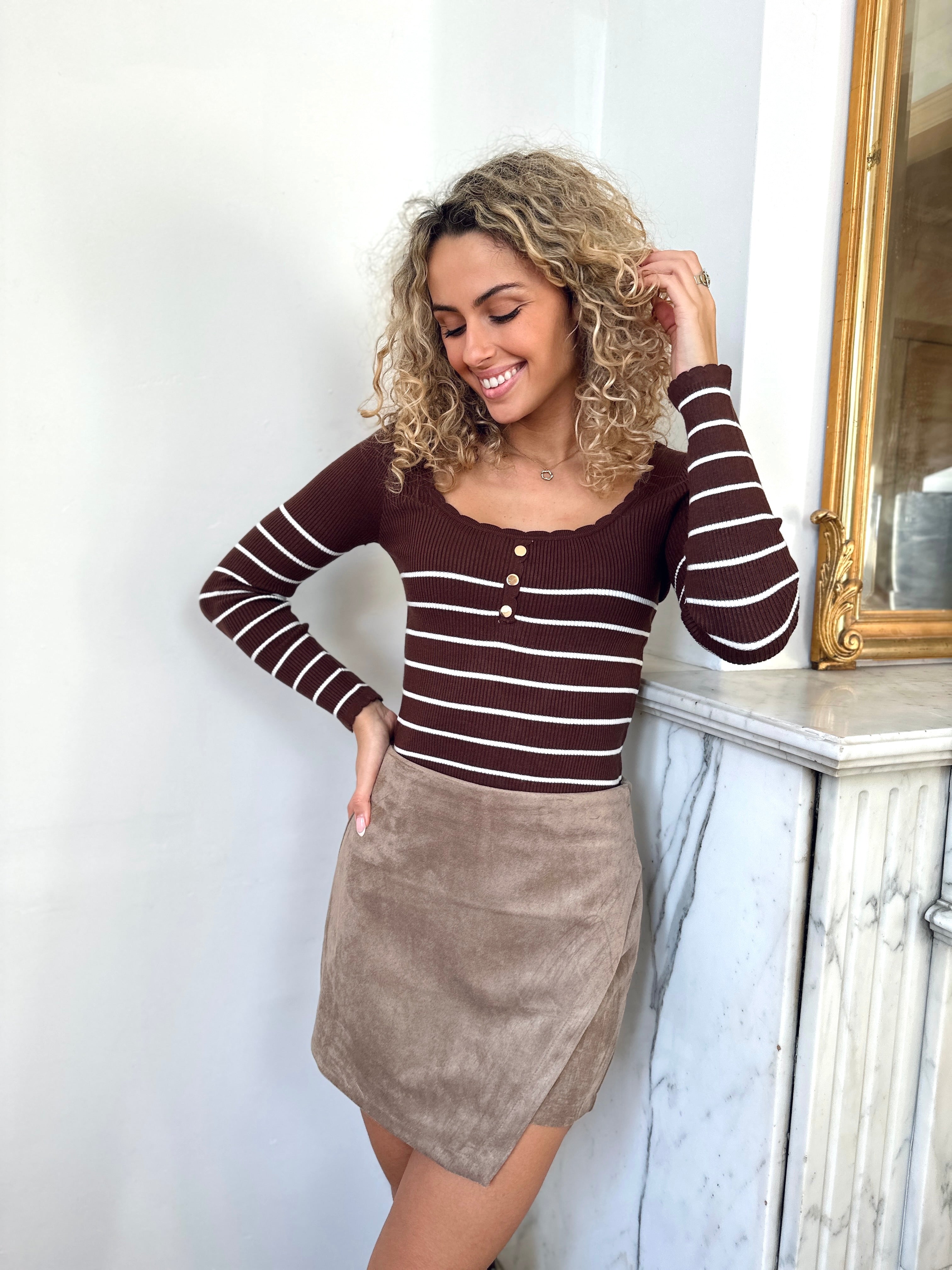Pull marron - EMMY