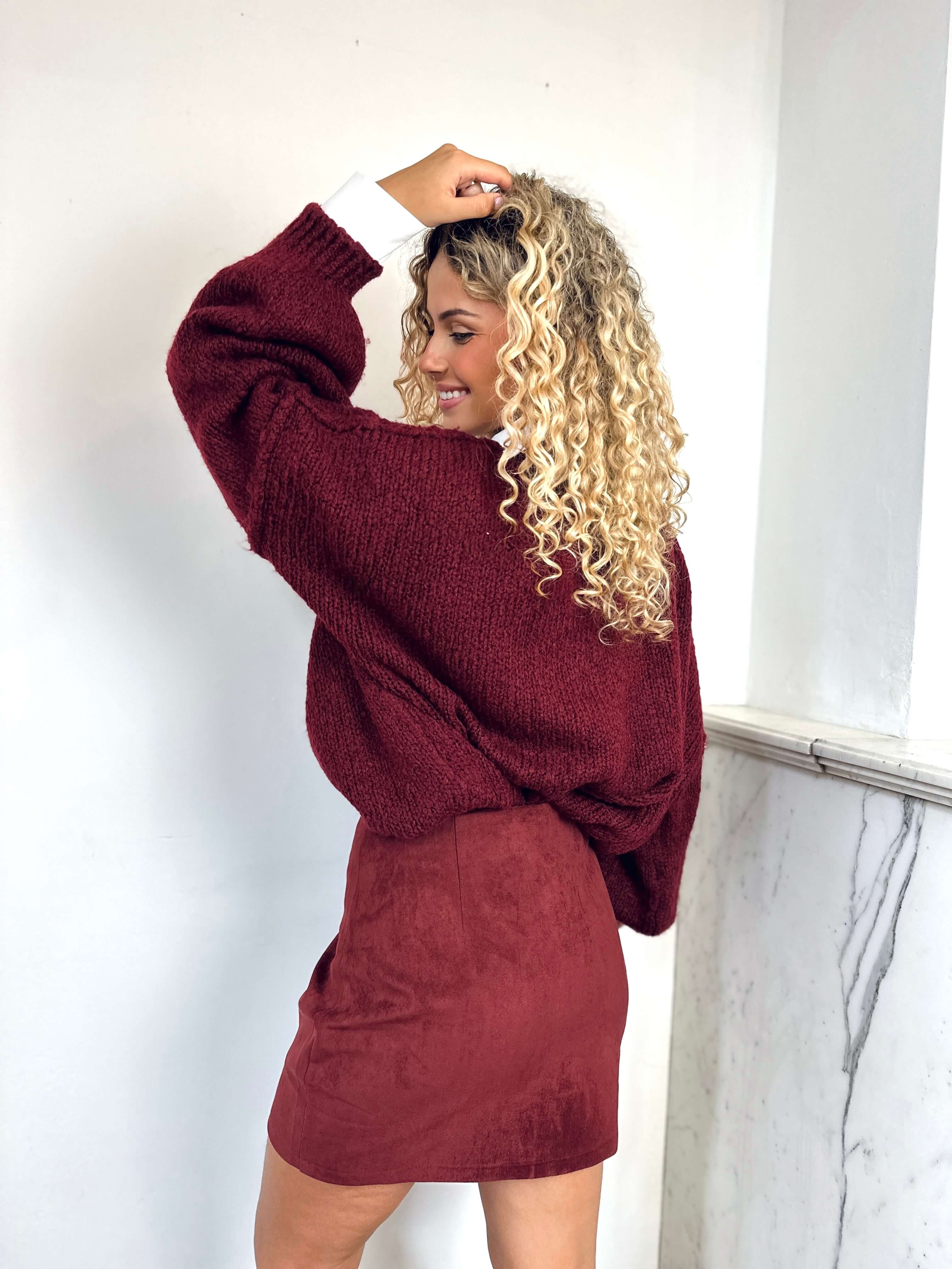 Jupe bordeaux - ANNA