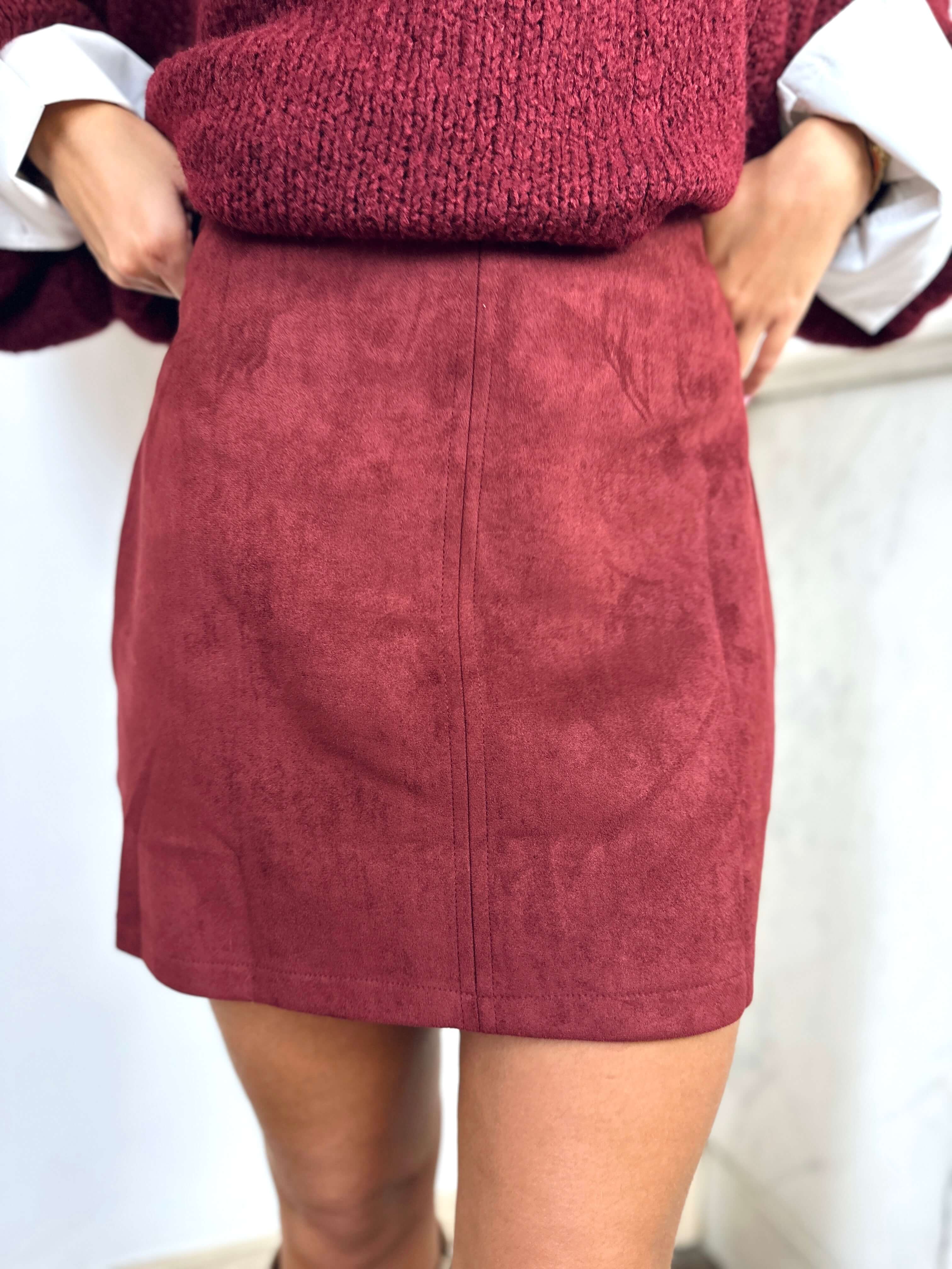 Jupe bordeaux - ANNA