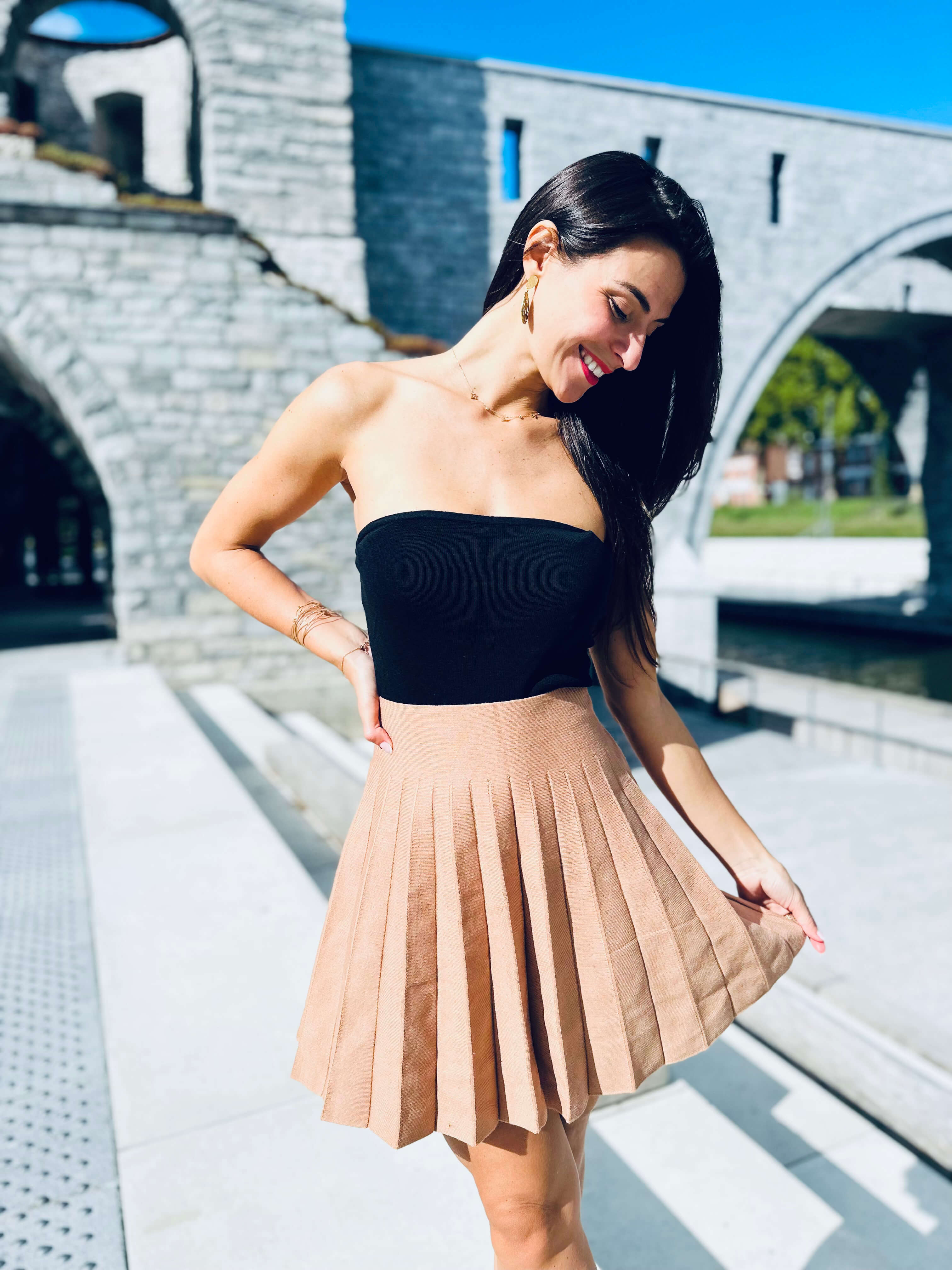 Jupe beige - MARIE