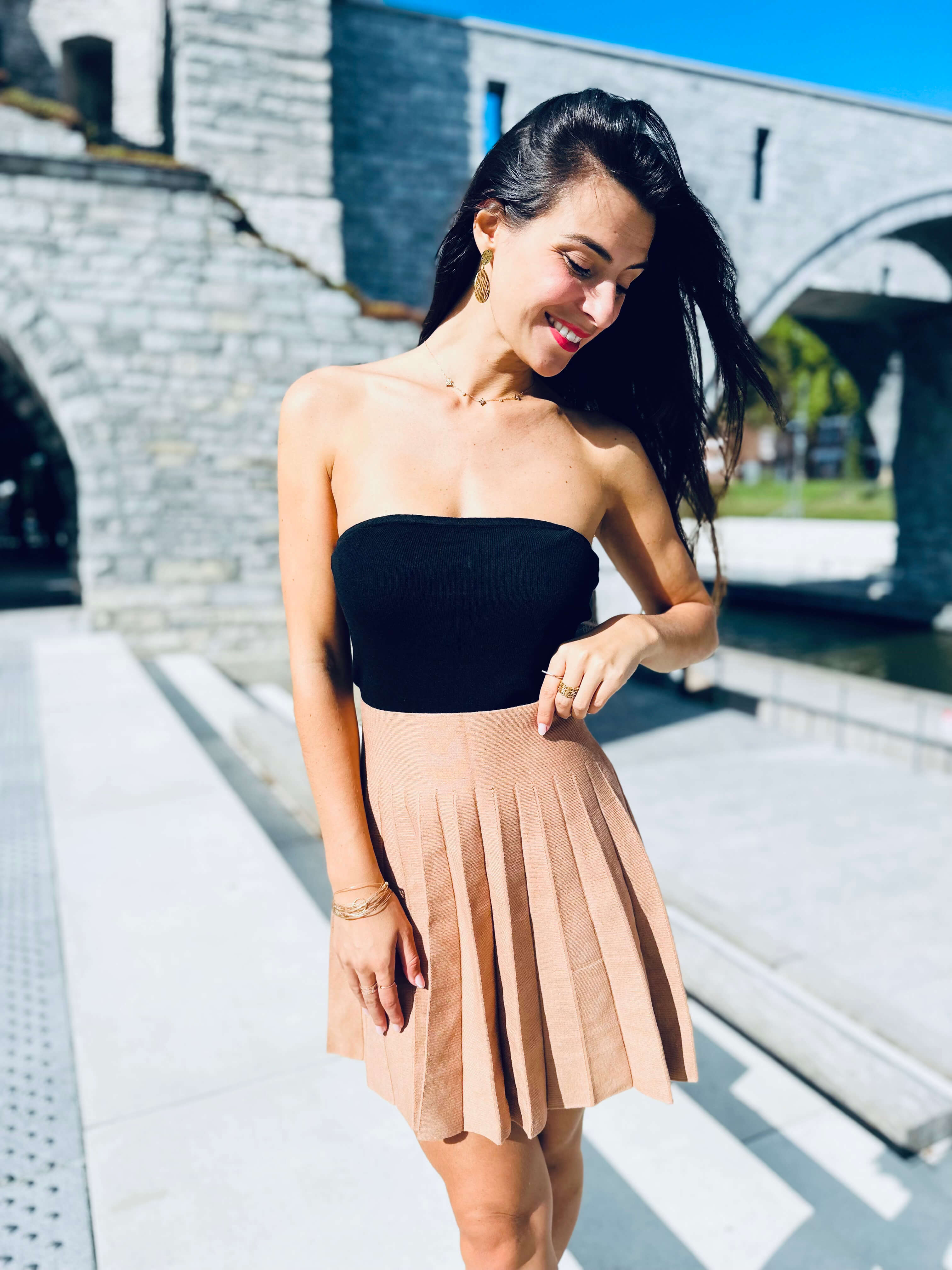 Jupe beige - MARIE