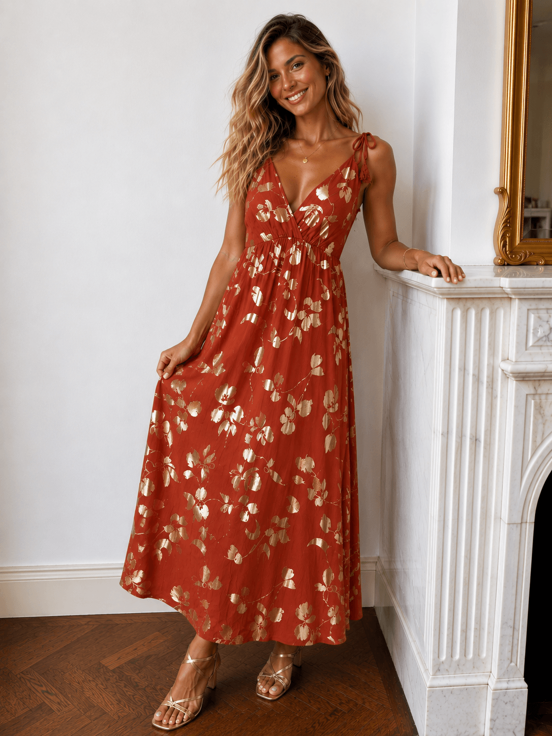 Robe terracotta - AMELIA