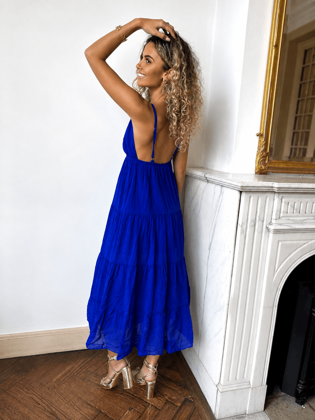 Robe longue bleu royal - BOHEMIA