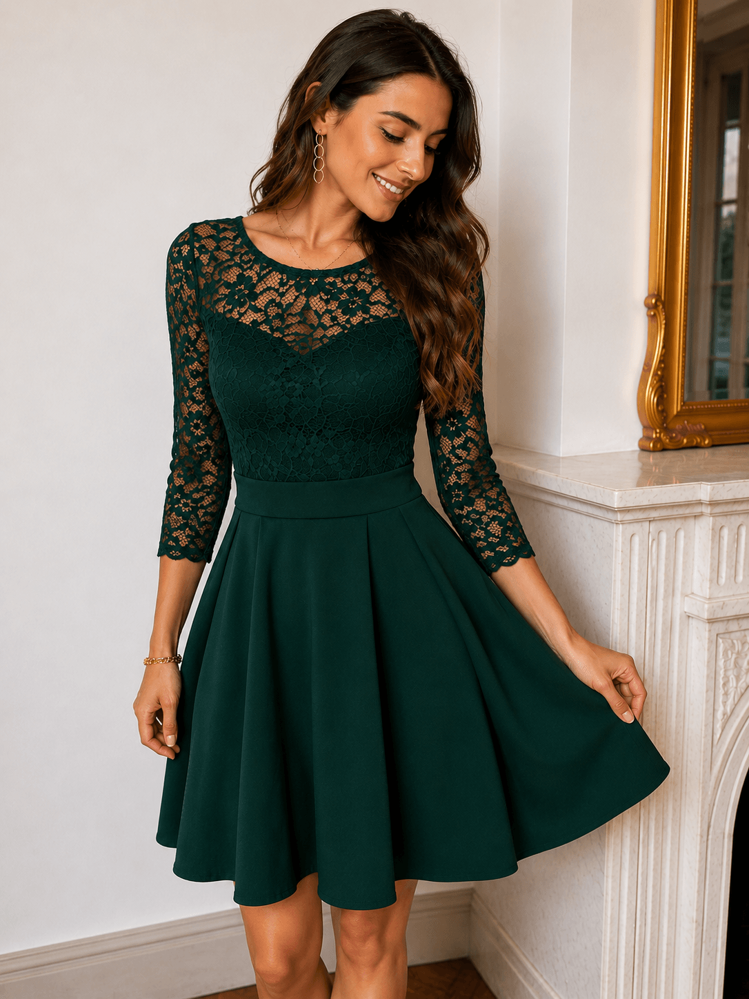 Robe vert sapin - ESTER