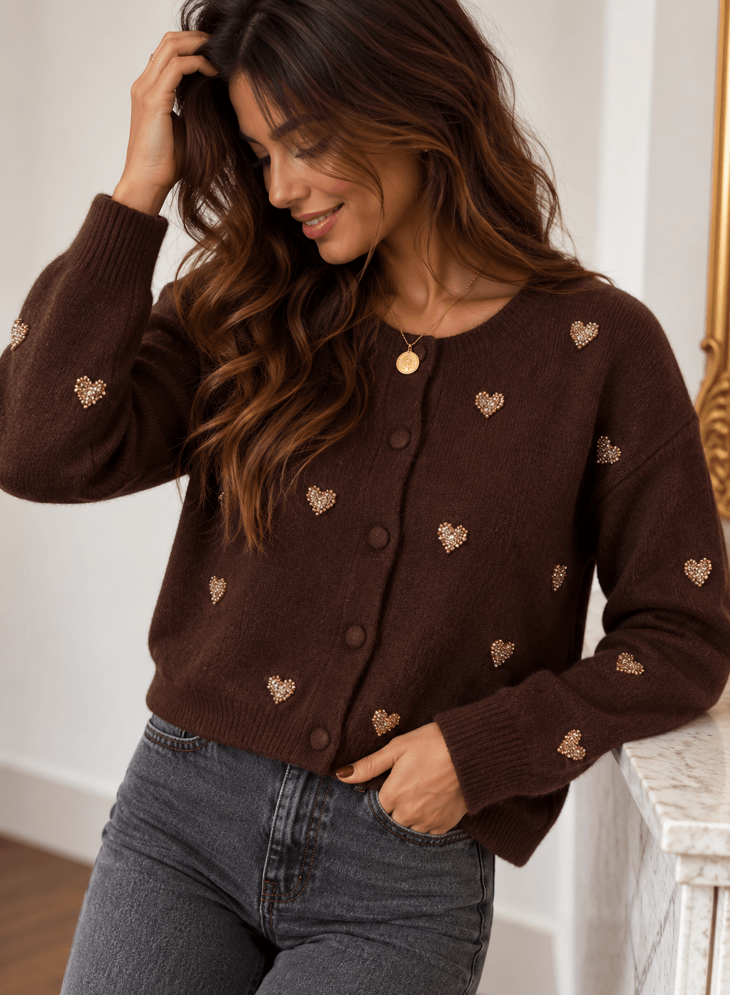 Gilet chocolat - DOREA