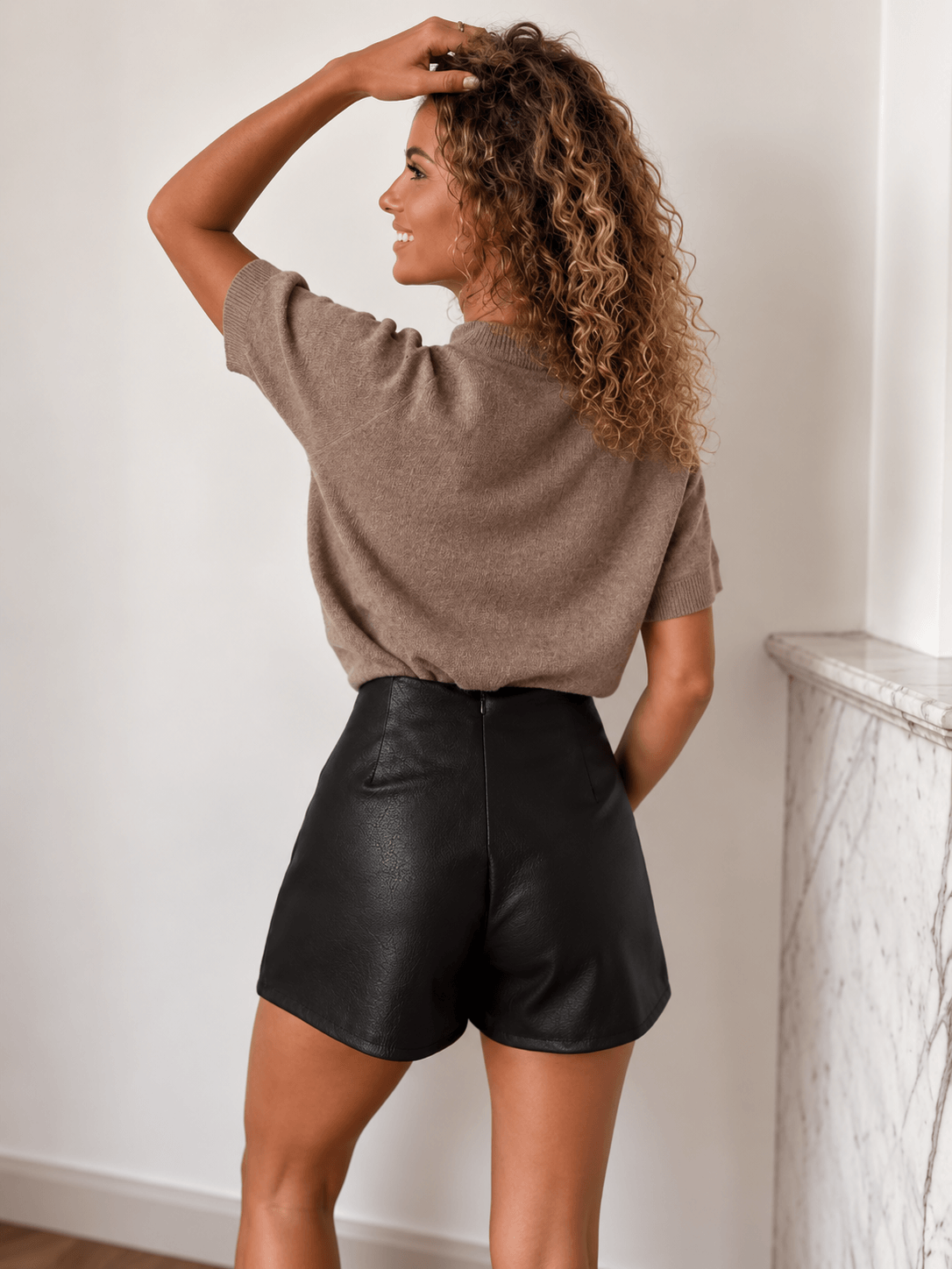 Jupe short noir