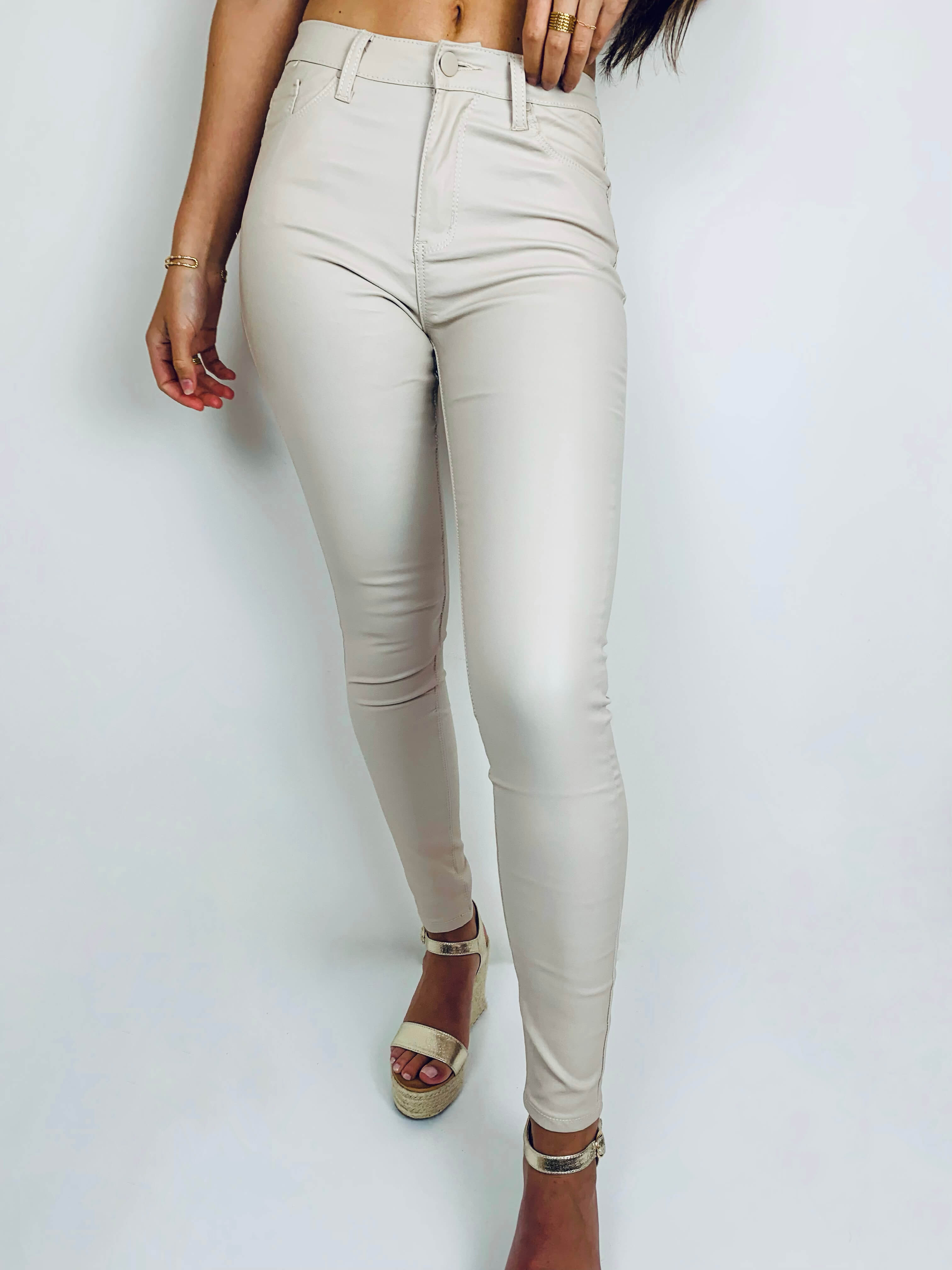 Pantalon effet cuir - CAMILLE