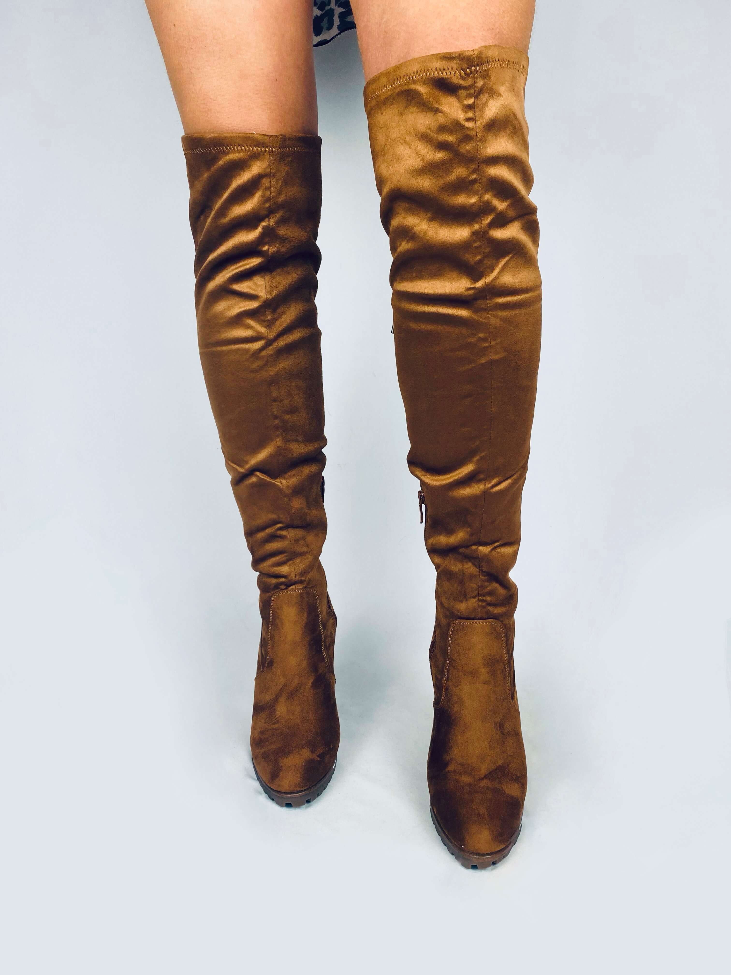 Cuissardes camel - GABRIELLE
