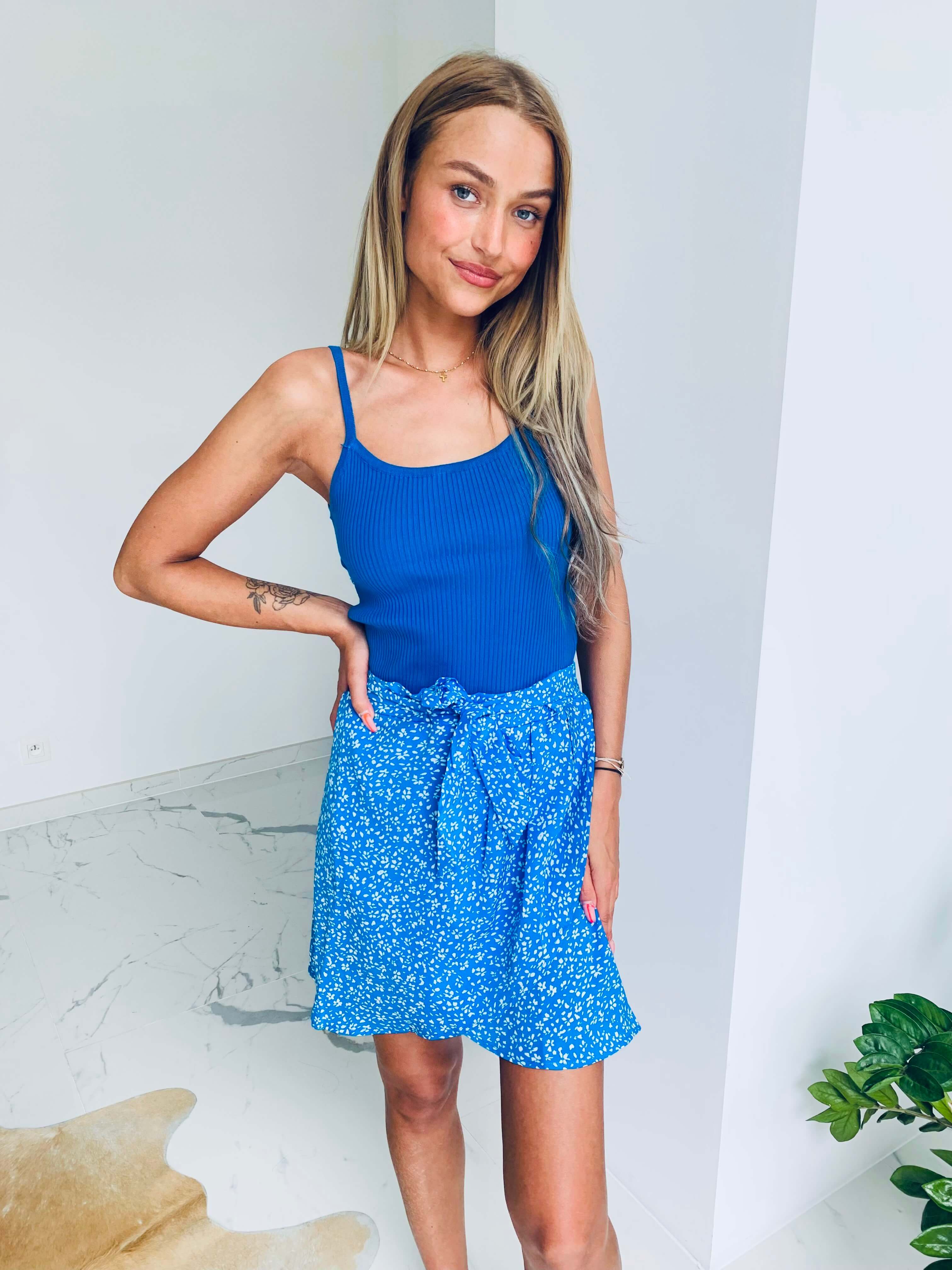 Jupe bleu - ELEONORE