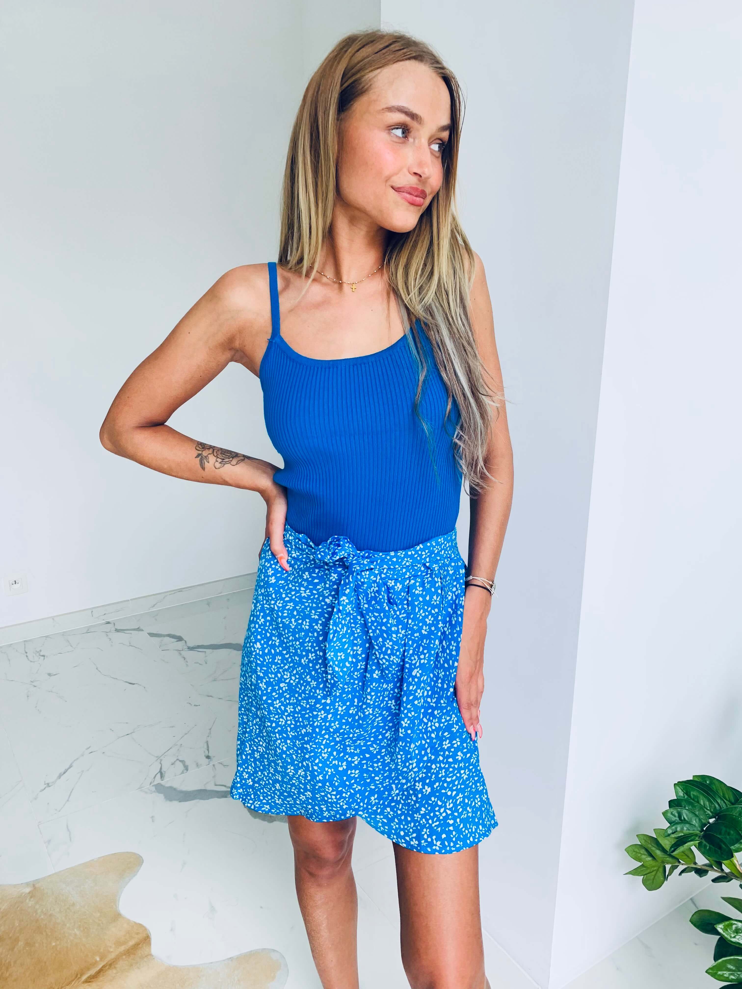 Jupe bleu - ELEONORE