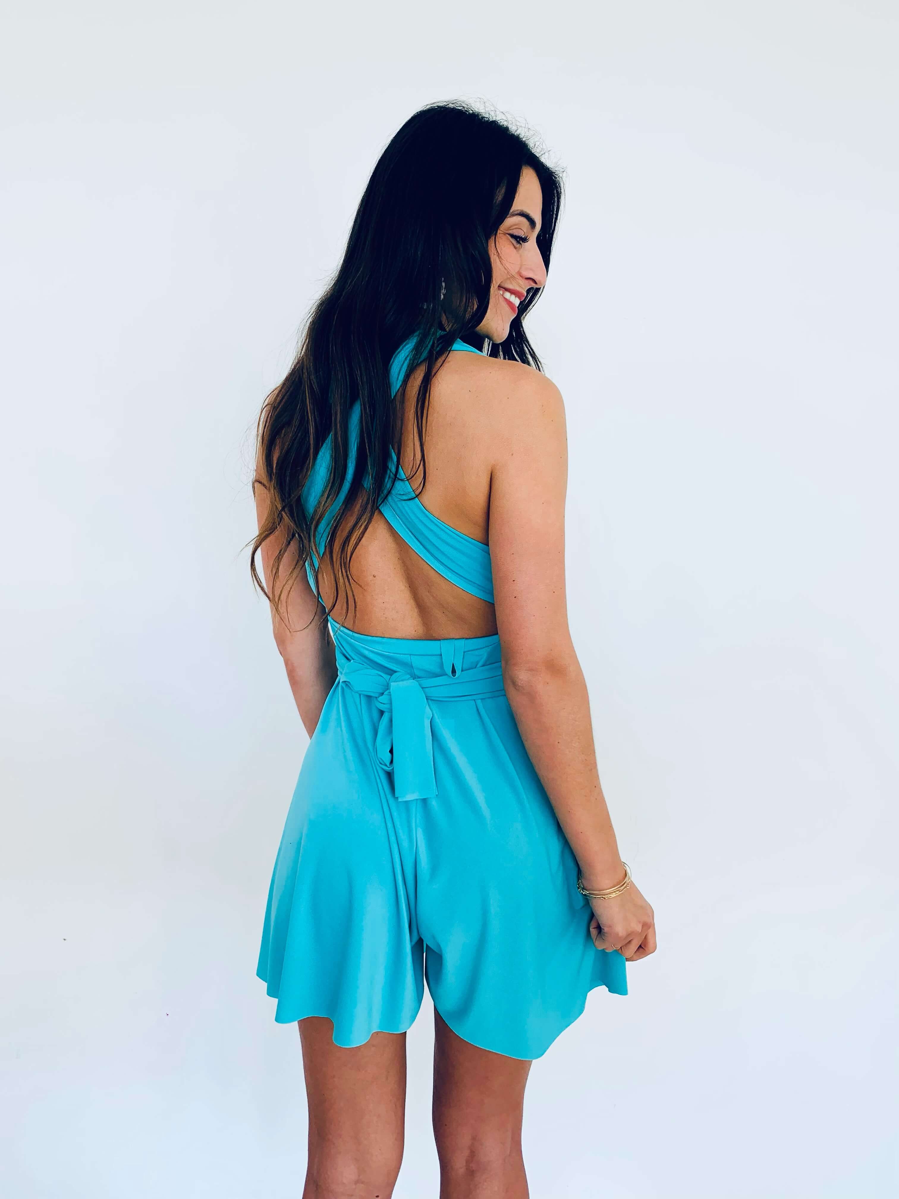 Combishort turquoise - JULIETTE