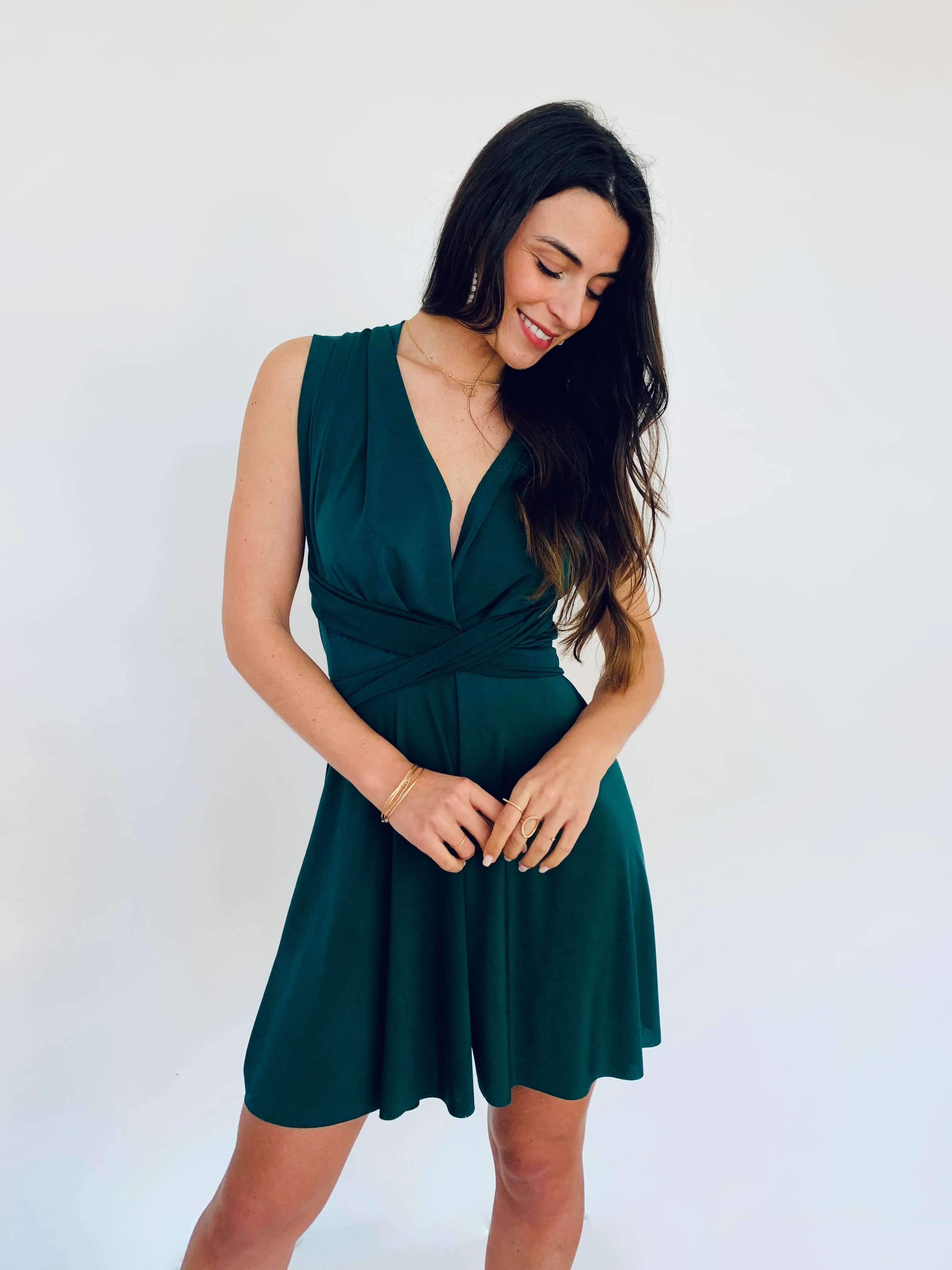 Combishort vert sapin - JULIETTE