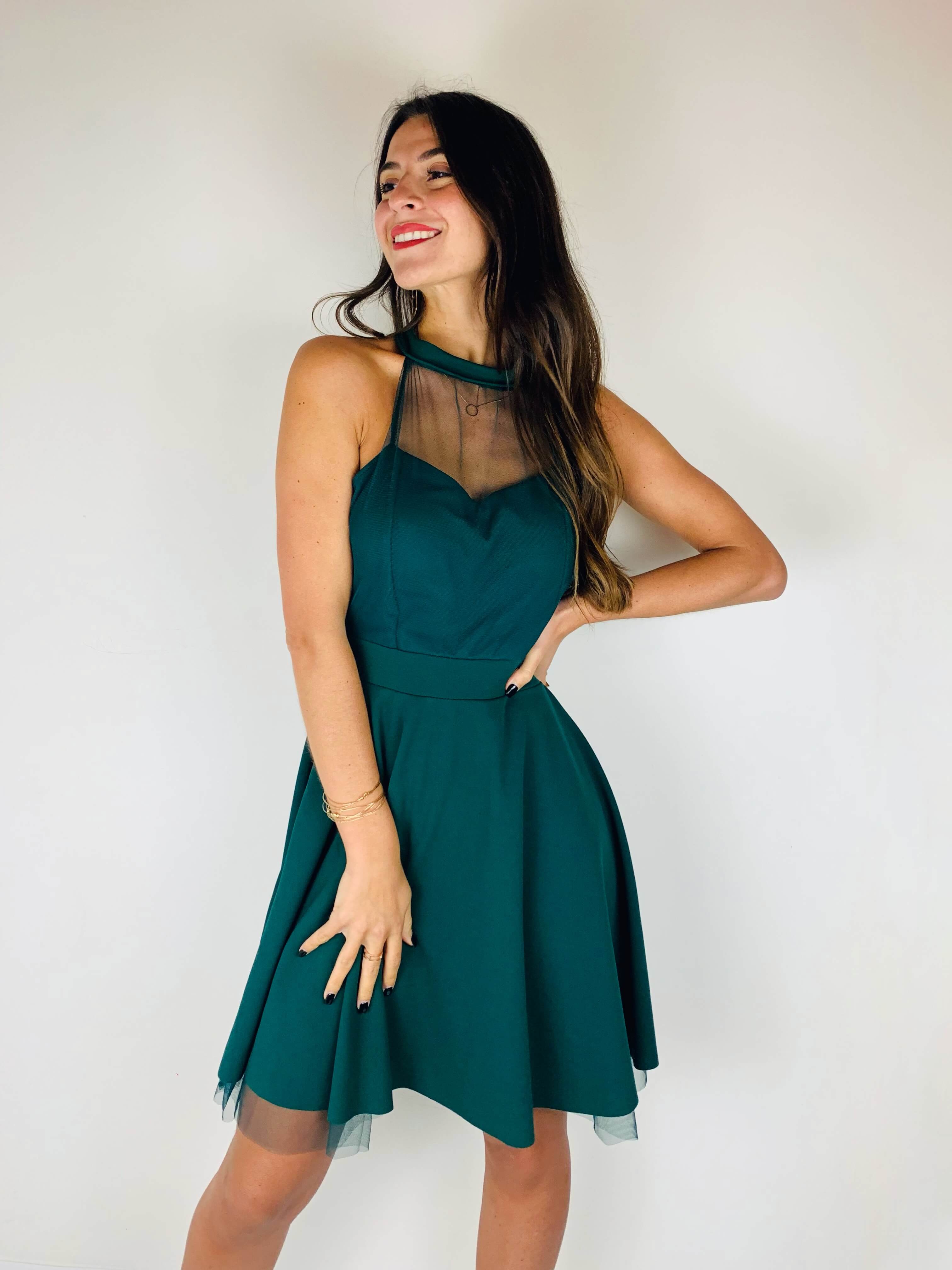 Robe vert sapin - CAMELIA