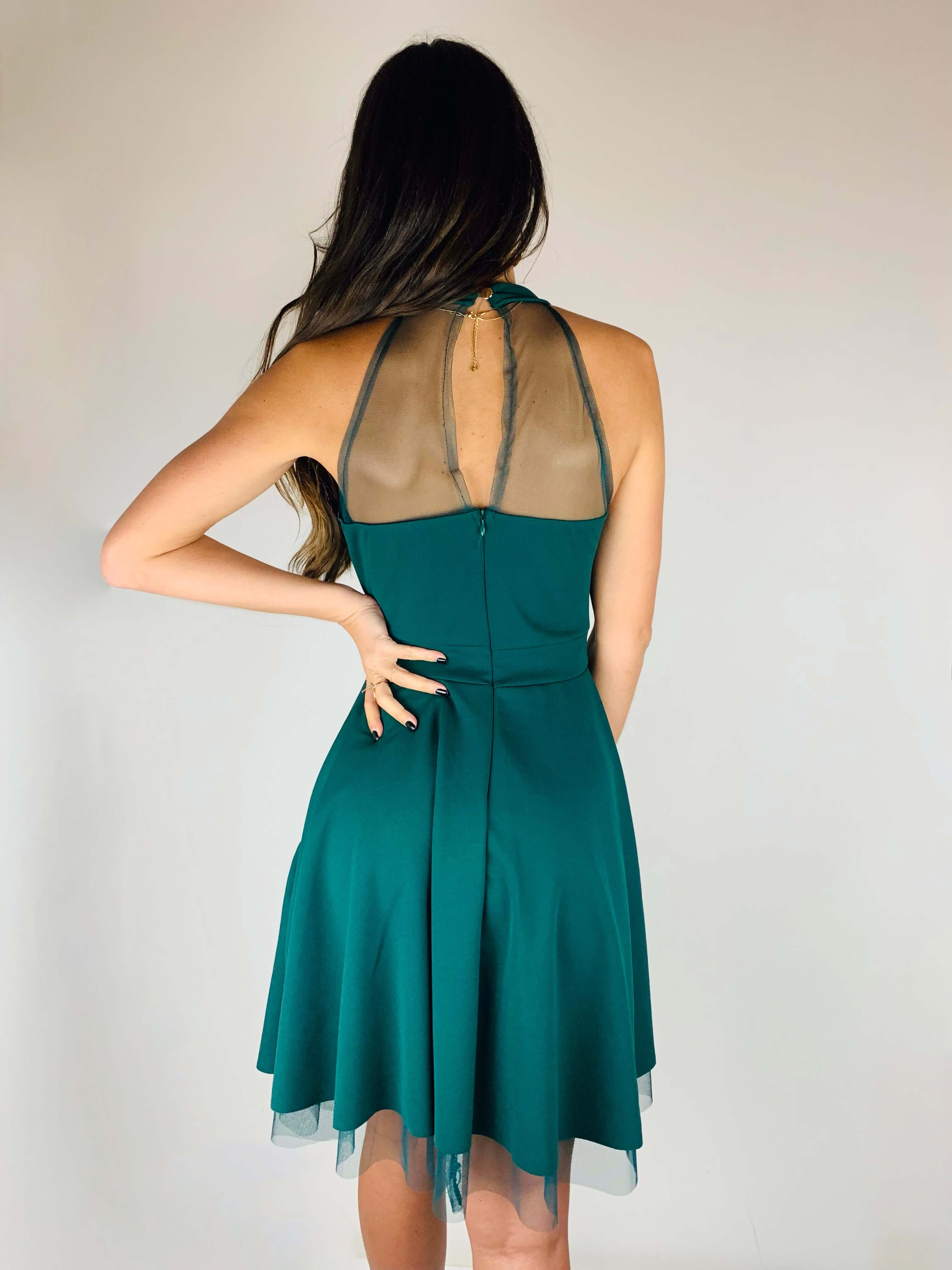 Robe vert sapin - CAMELIA