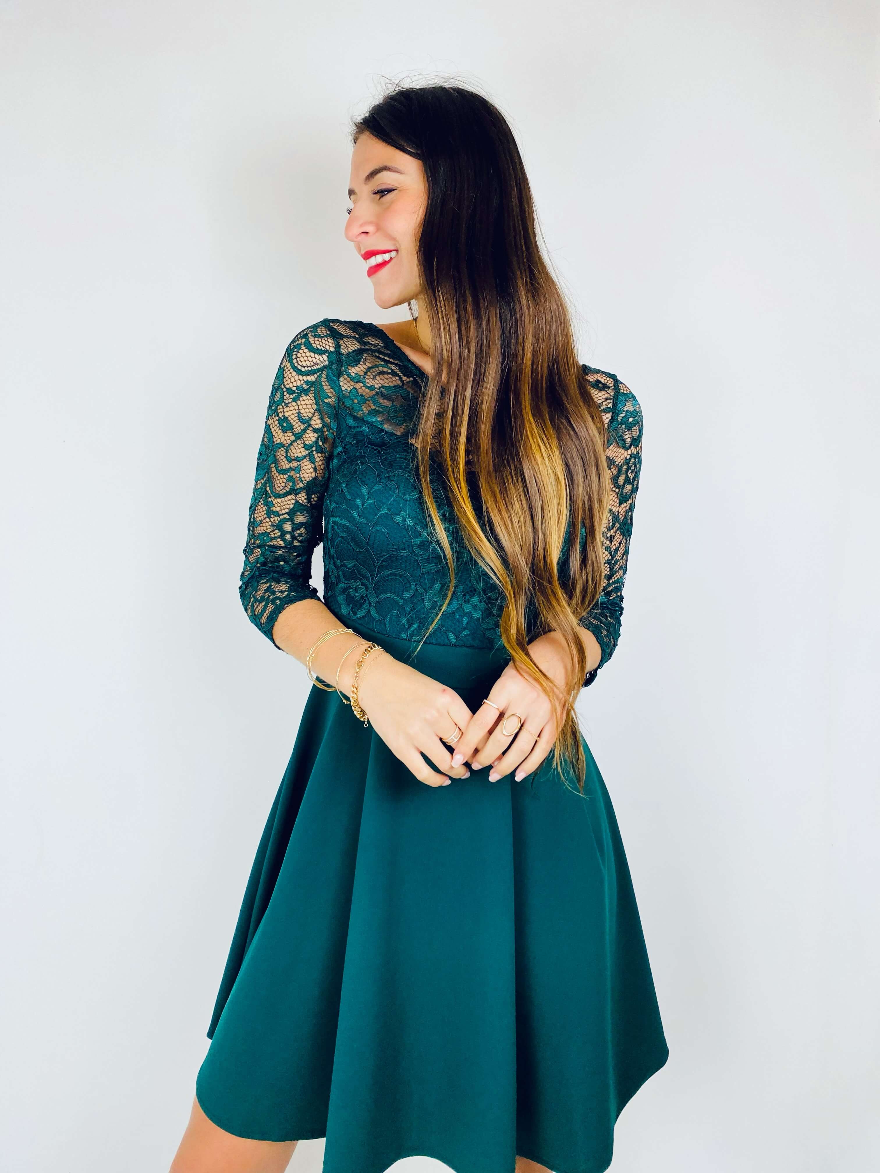 Robe vert sapin - ESTER