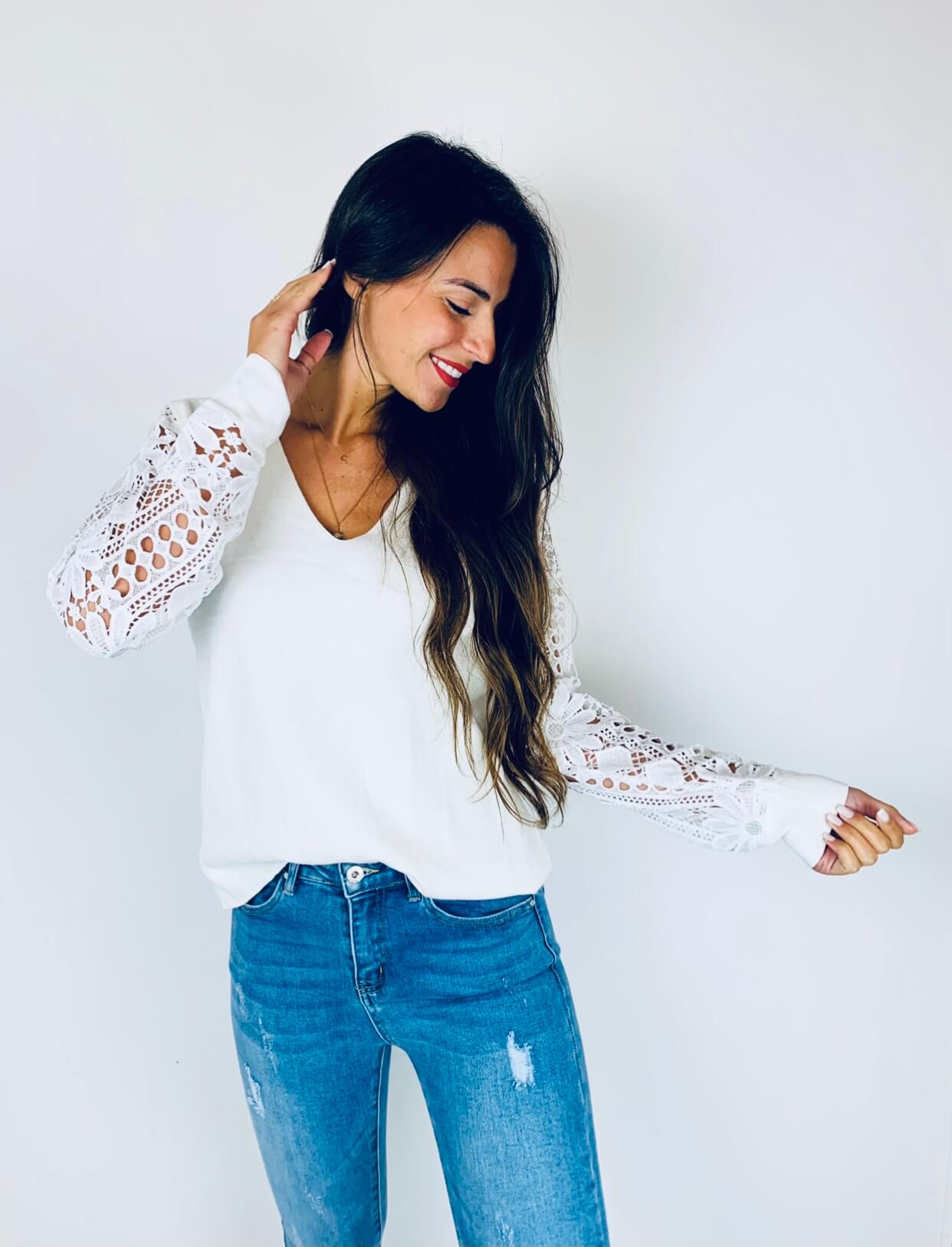 Pull blanc - SOPHIE