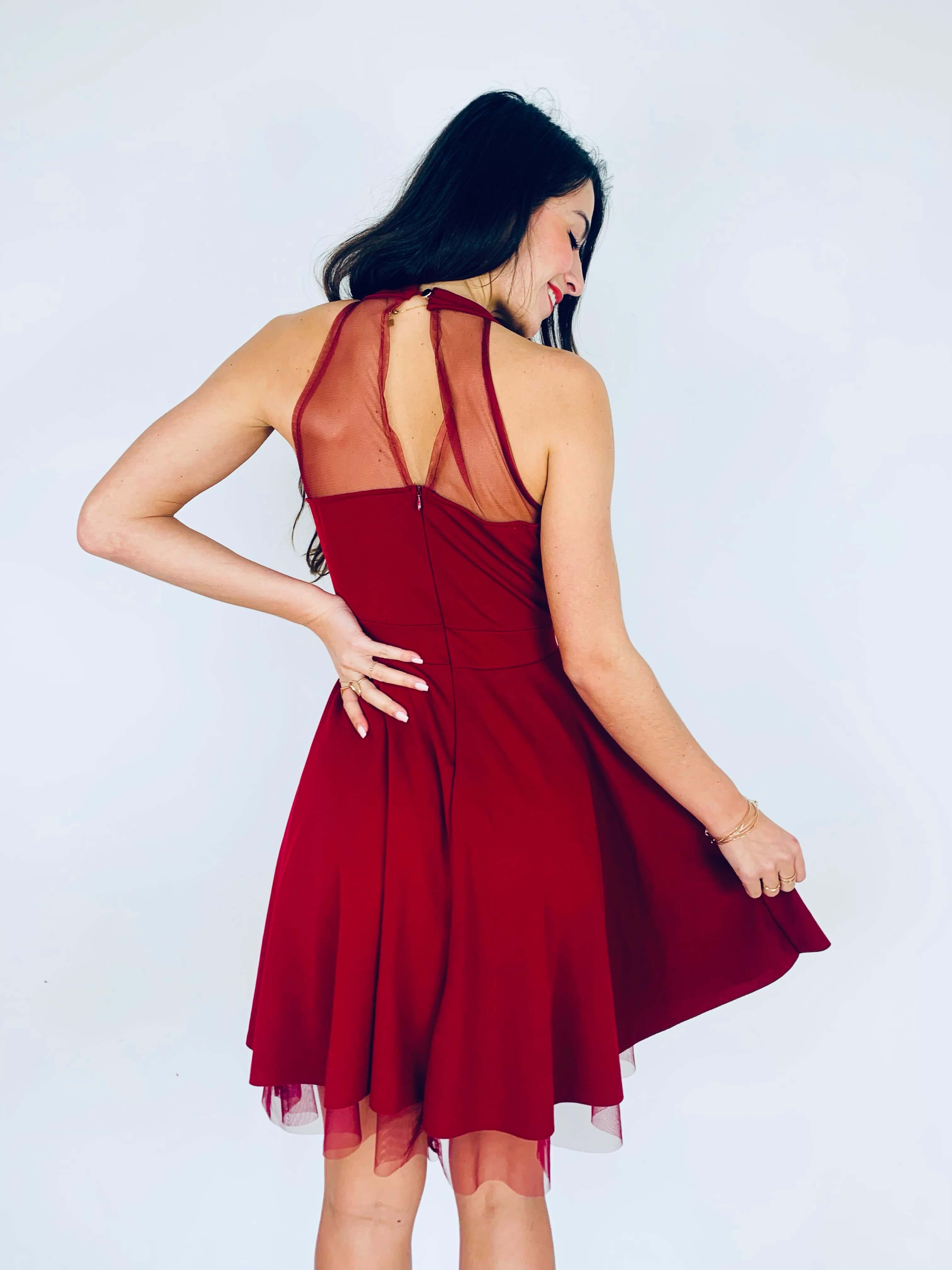 Robe bordeaux - CAMELIA