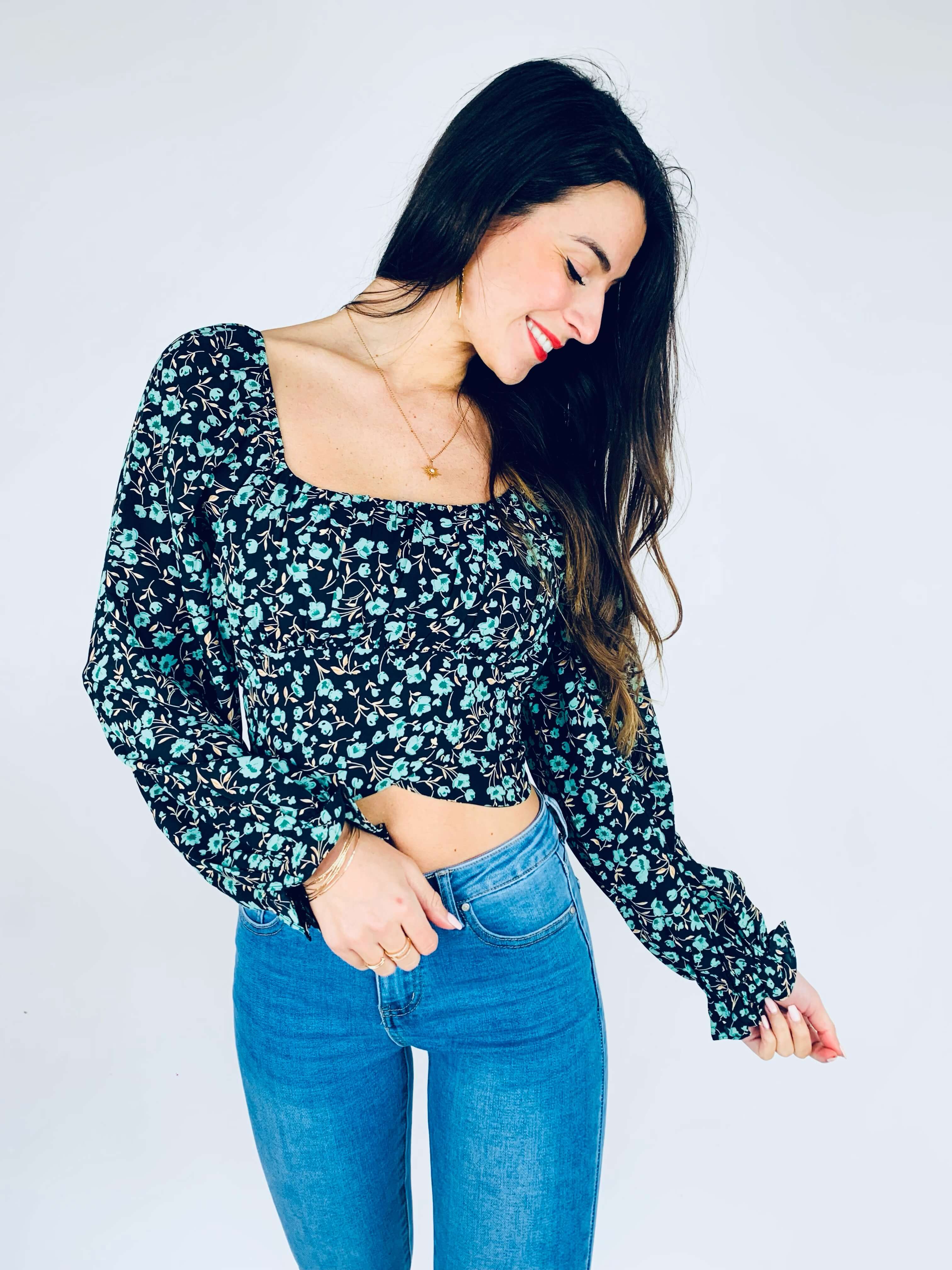 Blouse noir - MEGANE