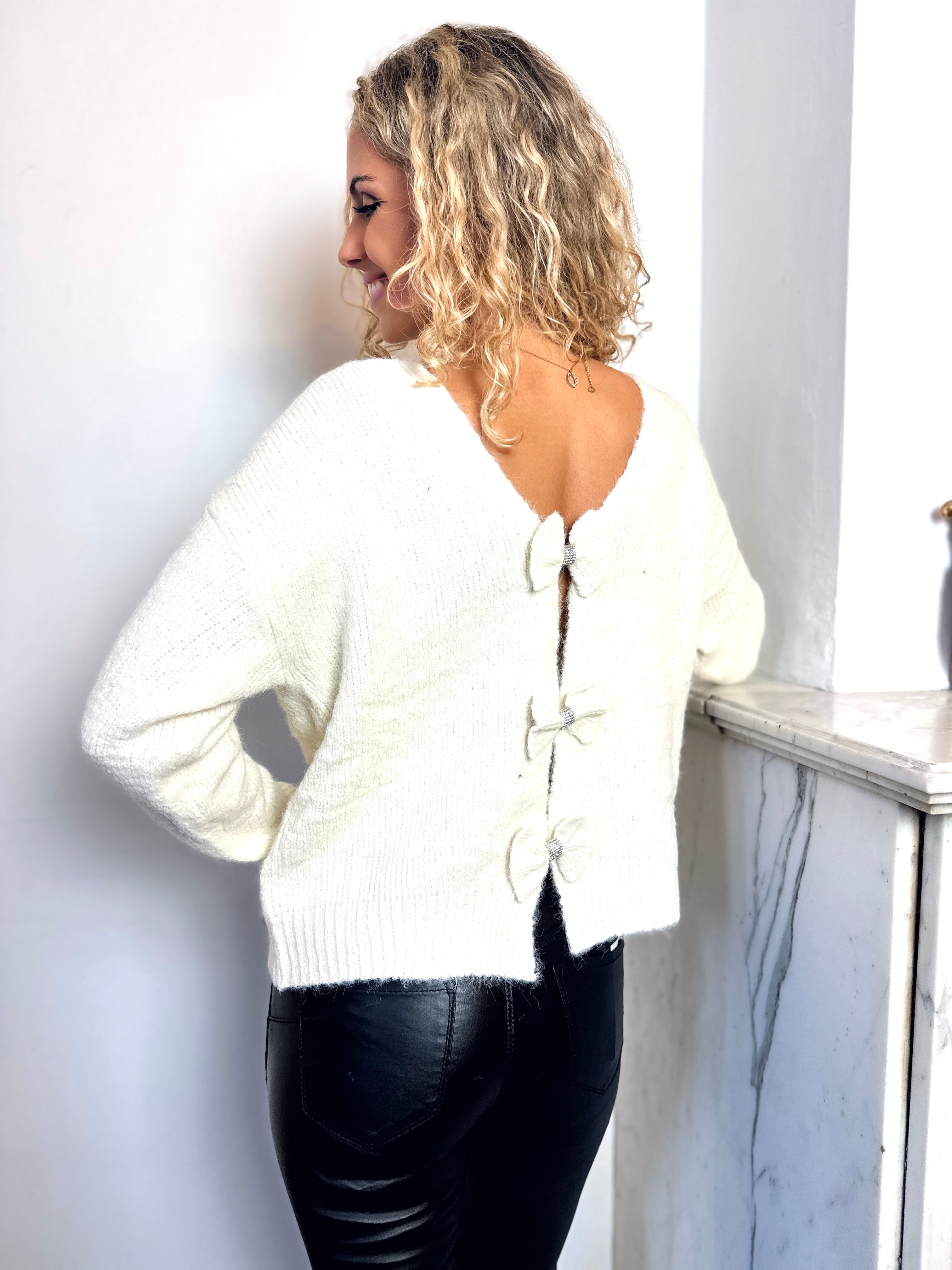 Pull blanc - MORGANE