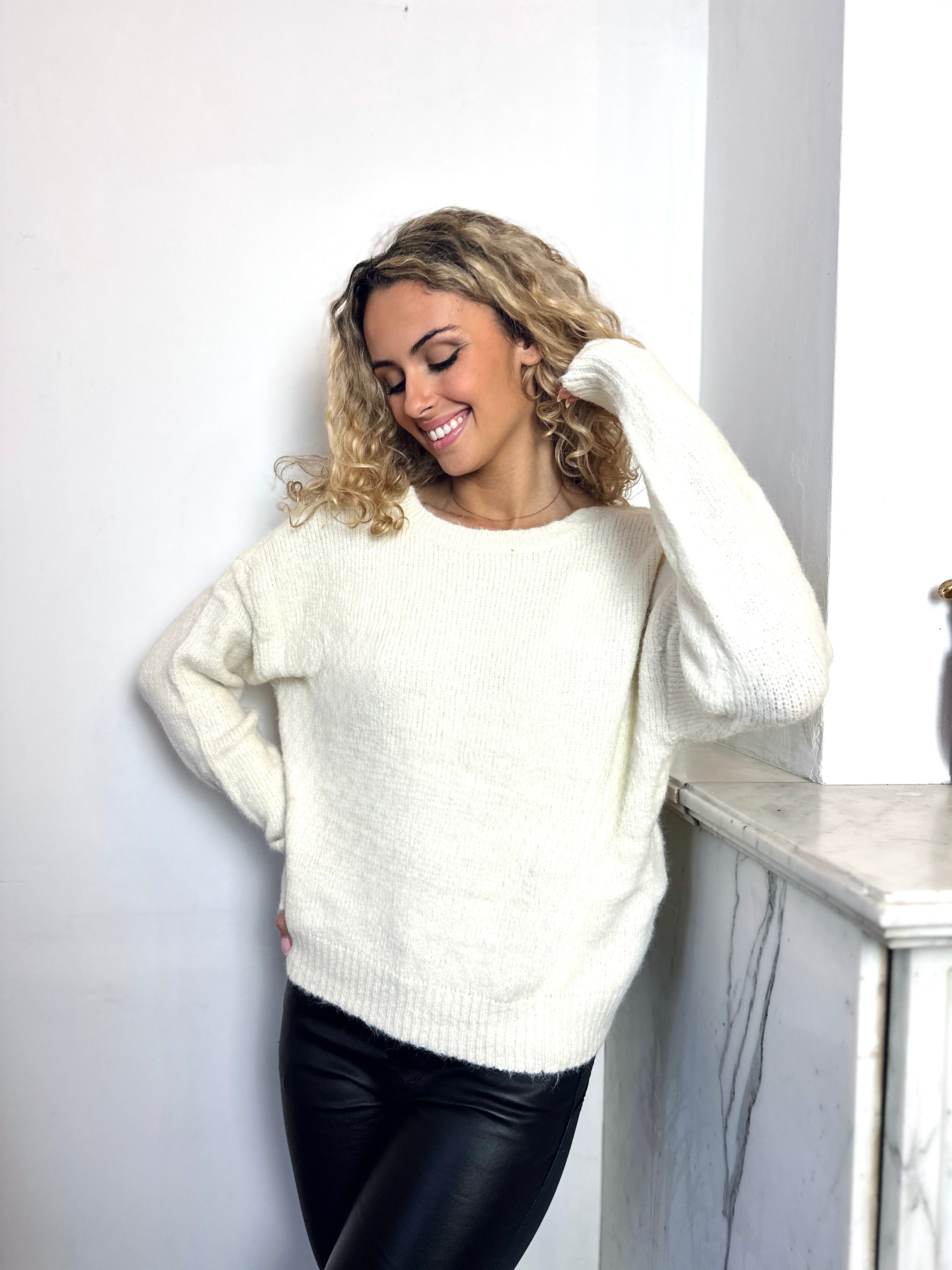 Pull blanc - MORGANE