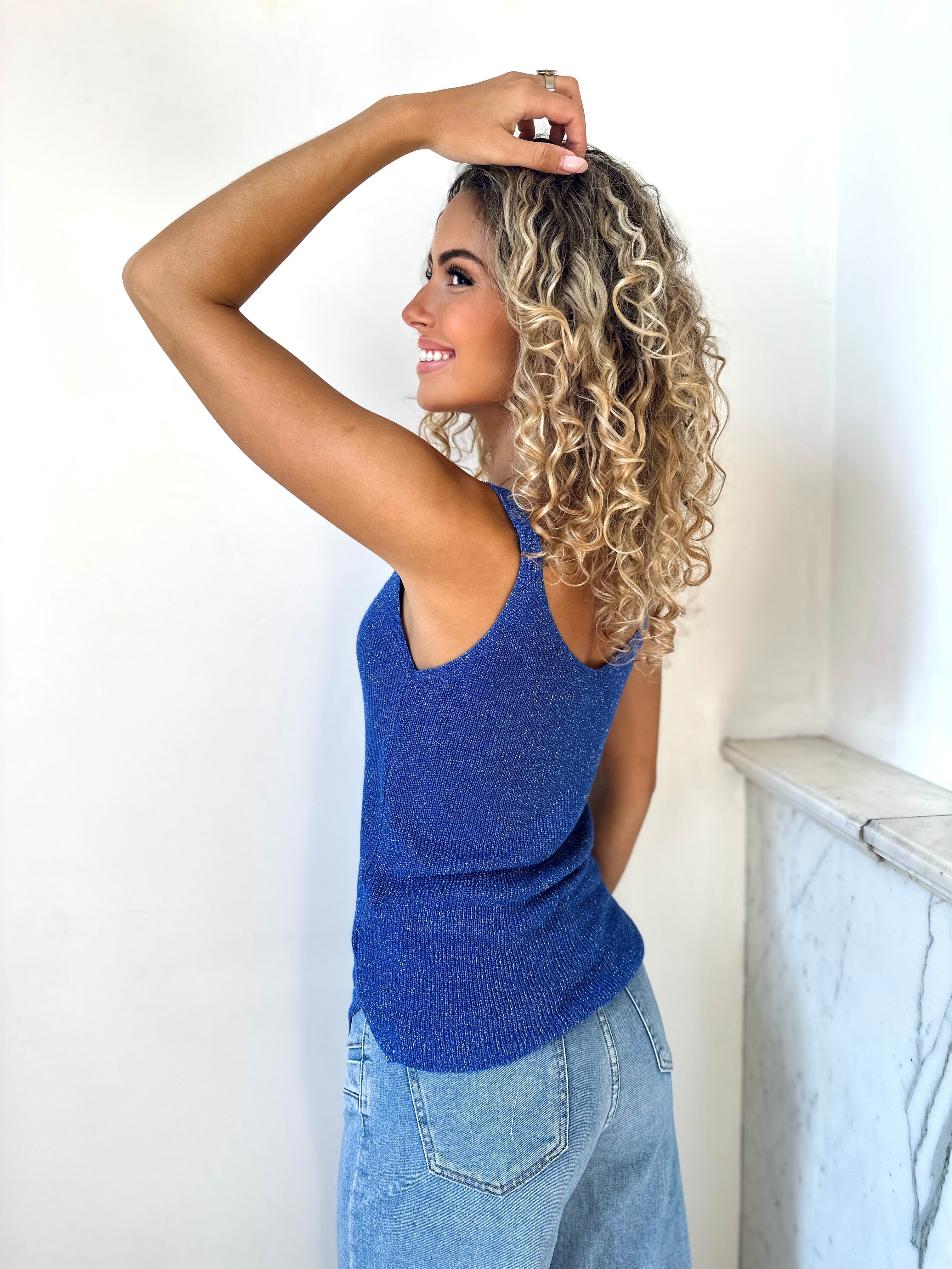 Top bleu roi - HILONA