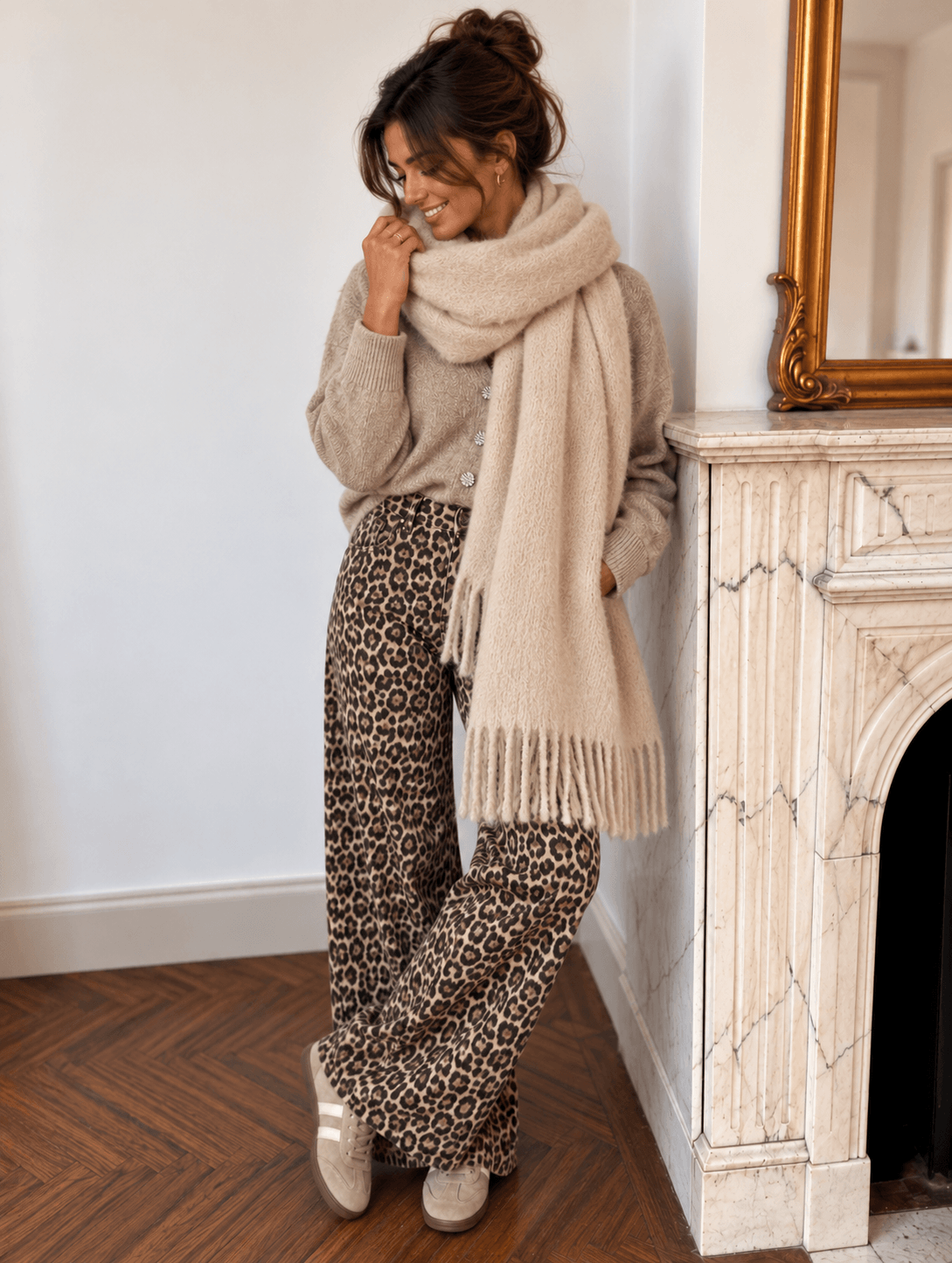 Echarpe beige - CAMILLE