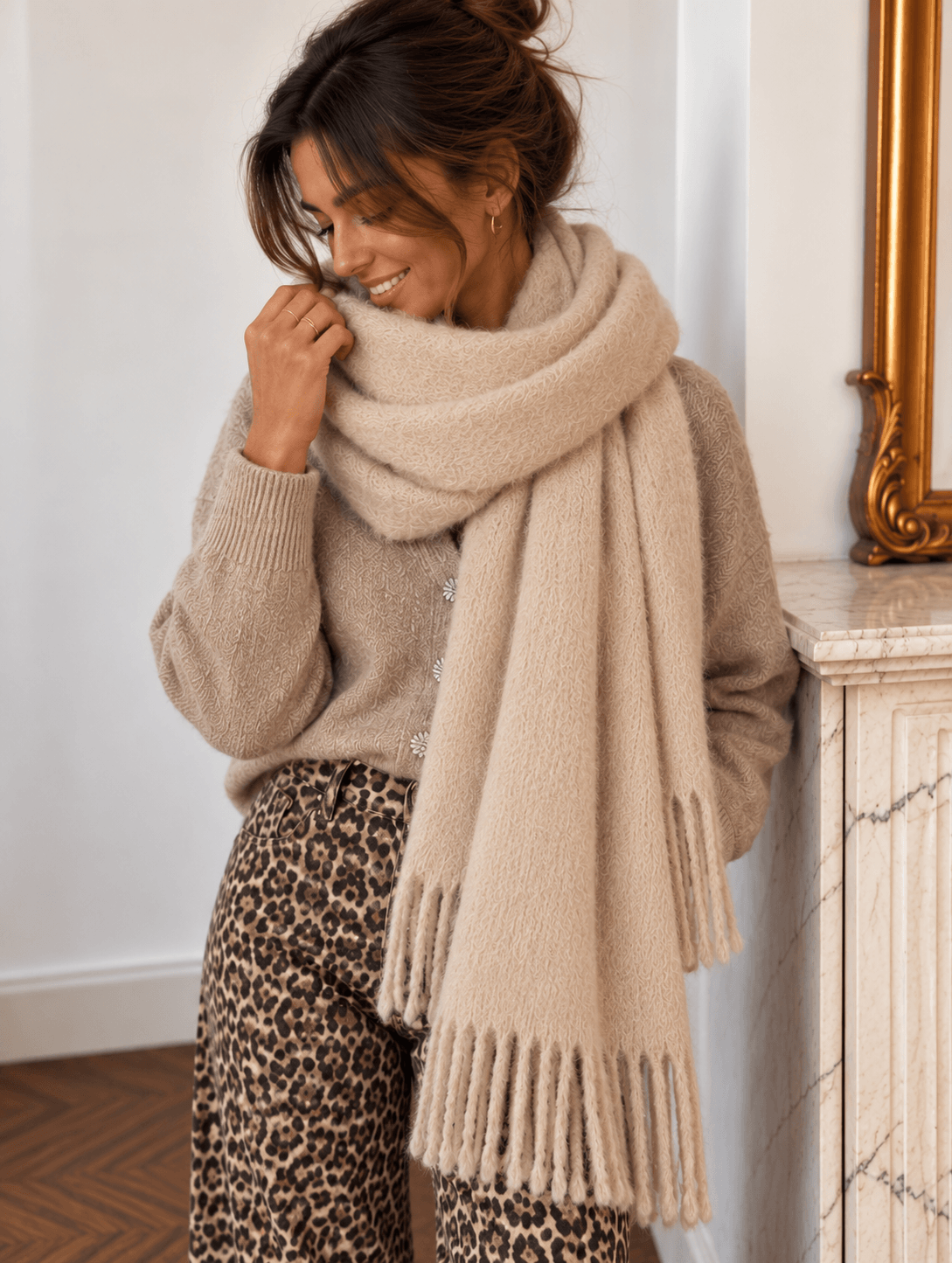 Echarpe beige - CAMILLE