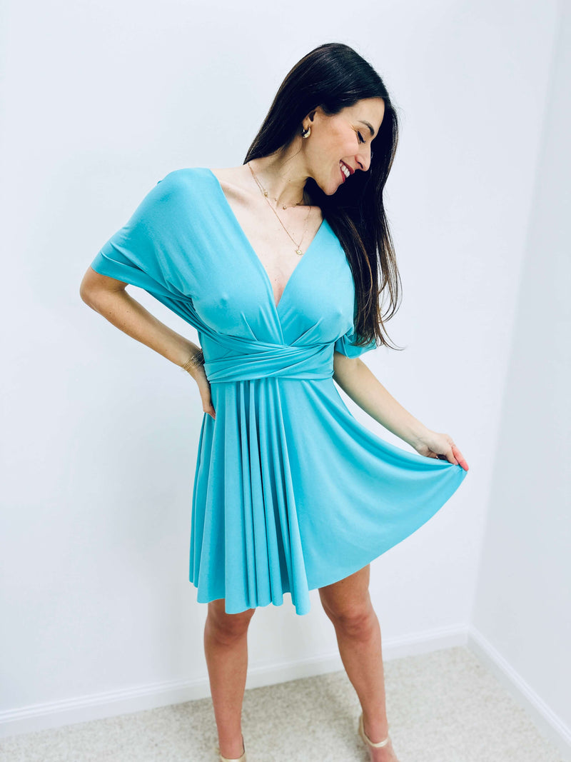 Robe turquoise - EMILIE