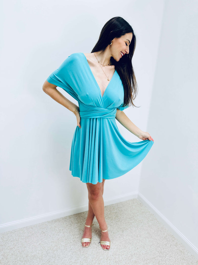 Robe turquoise - EMILIE