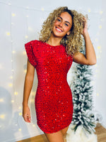 Robe à sequin rouge - EMMIE