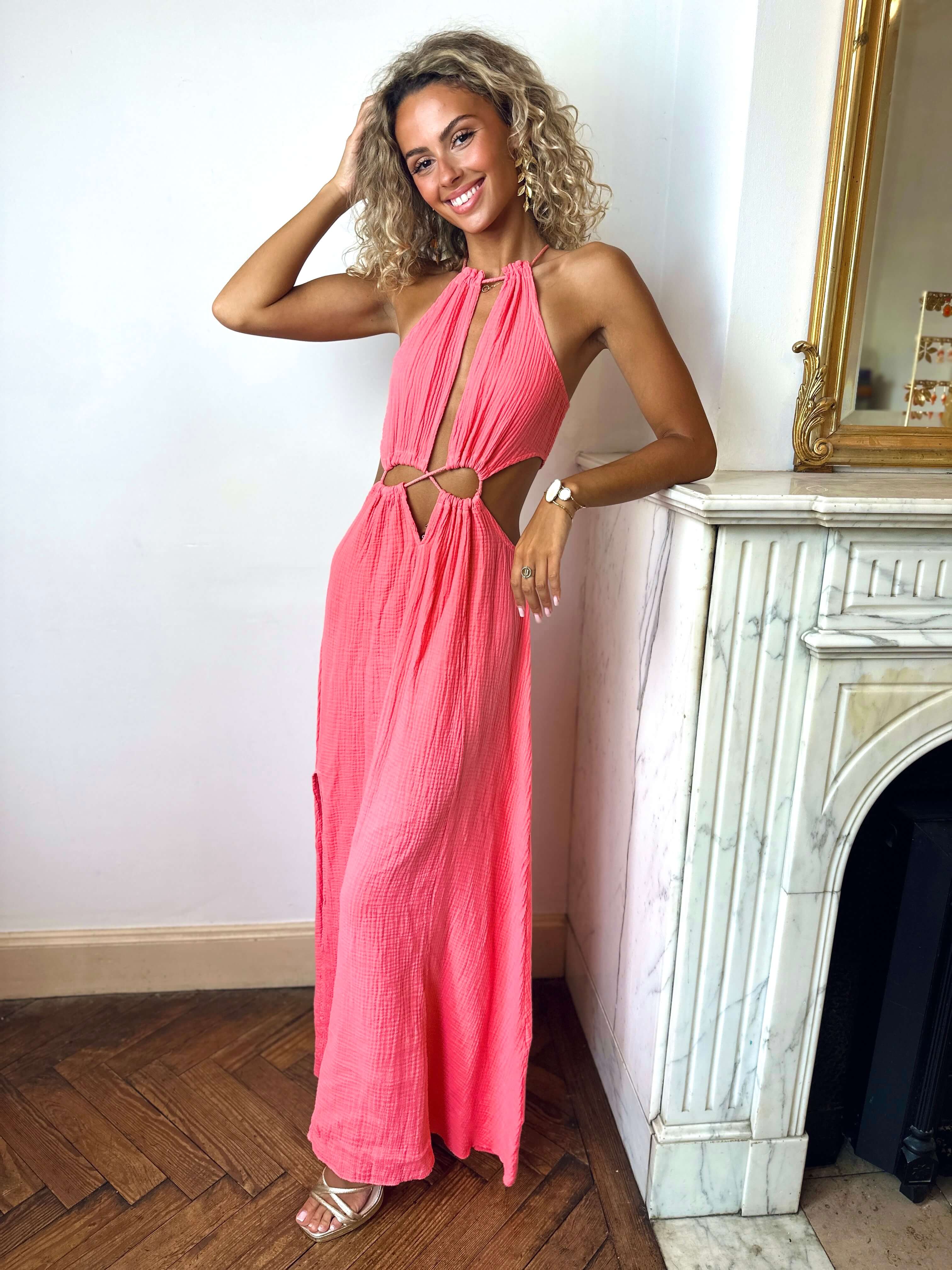 Robe corail - ESMEE