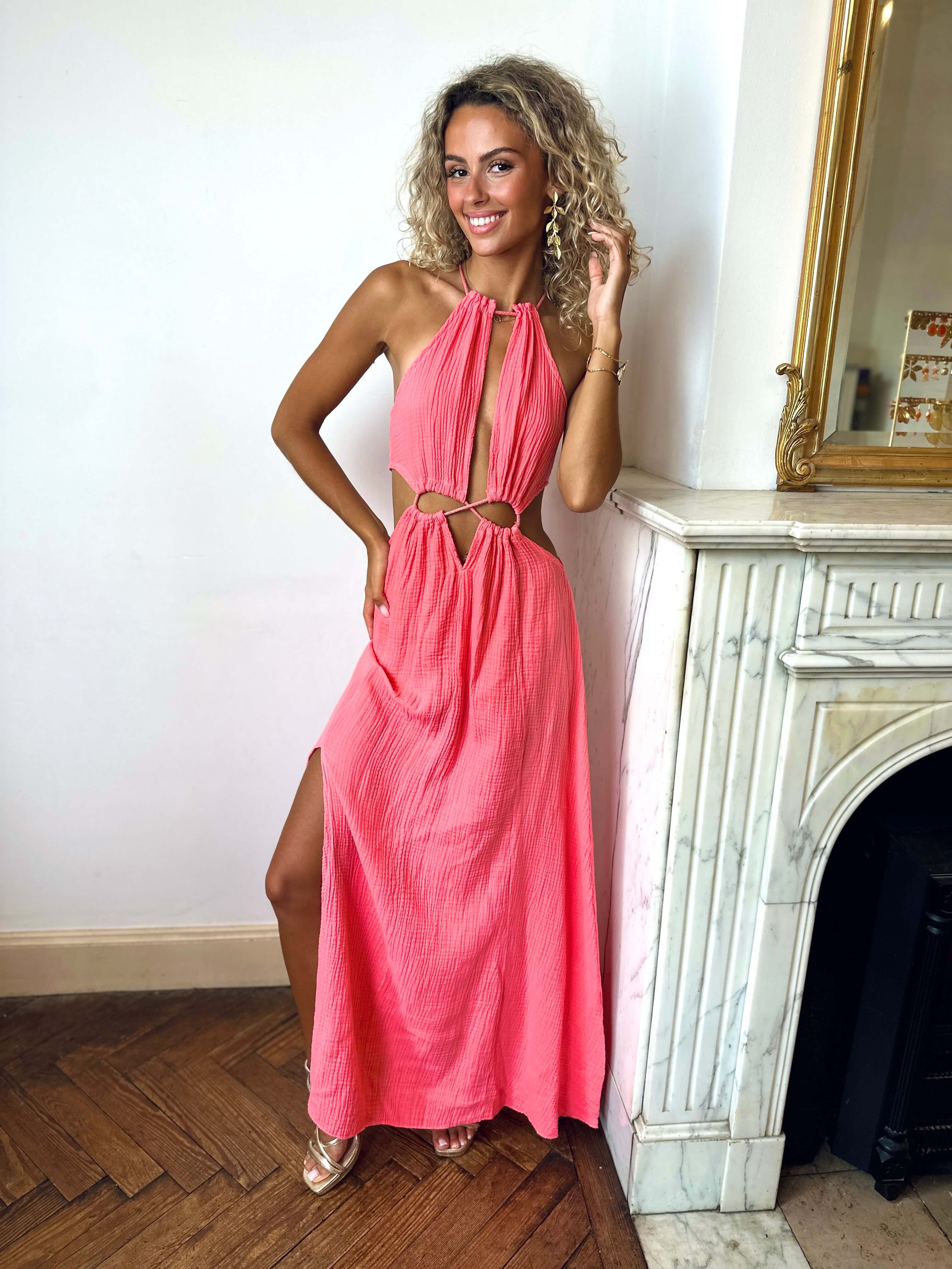 Robe corail - ESMEE