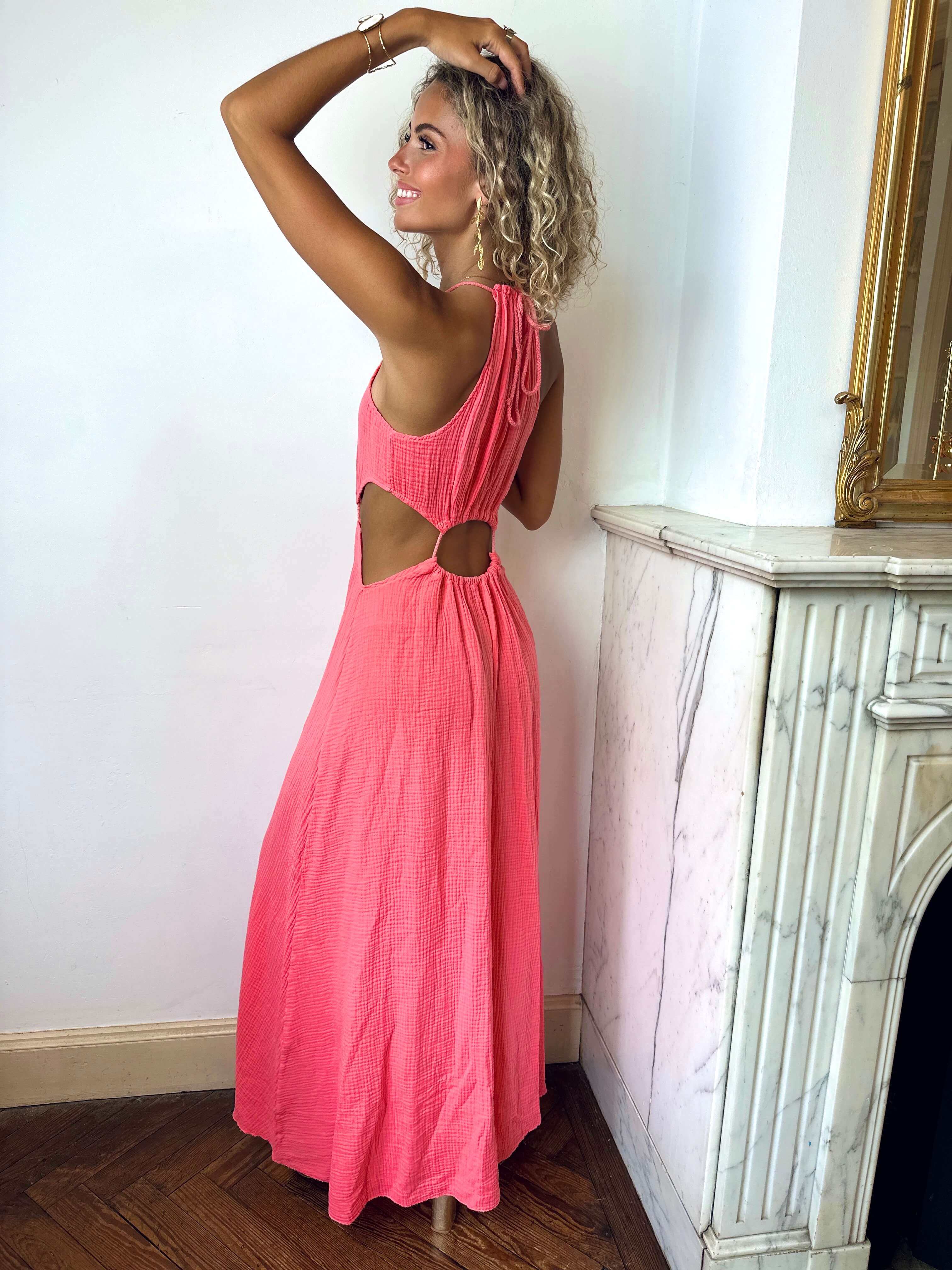 Robe corail - ESMEE