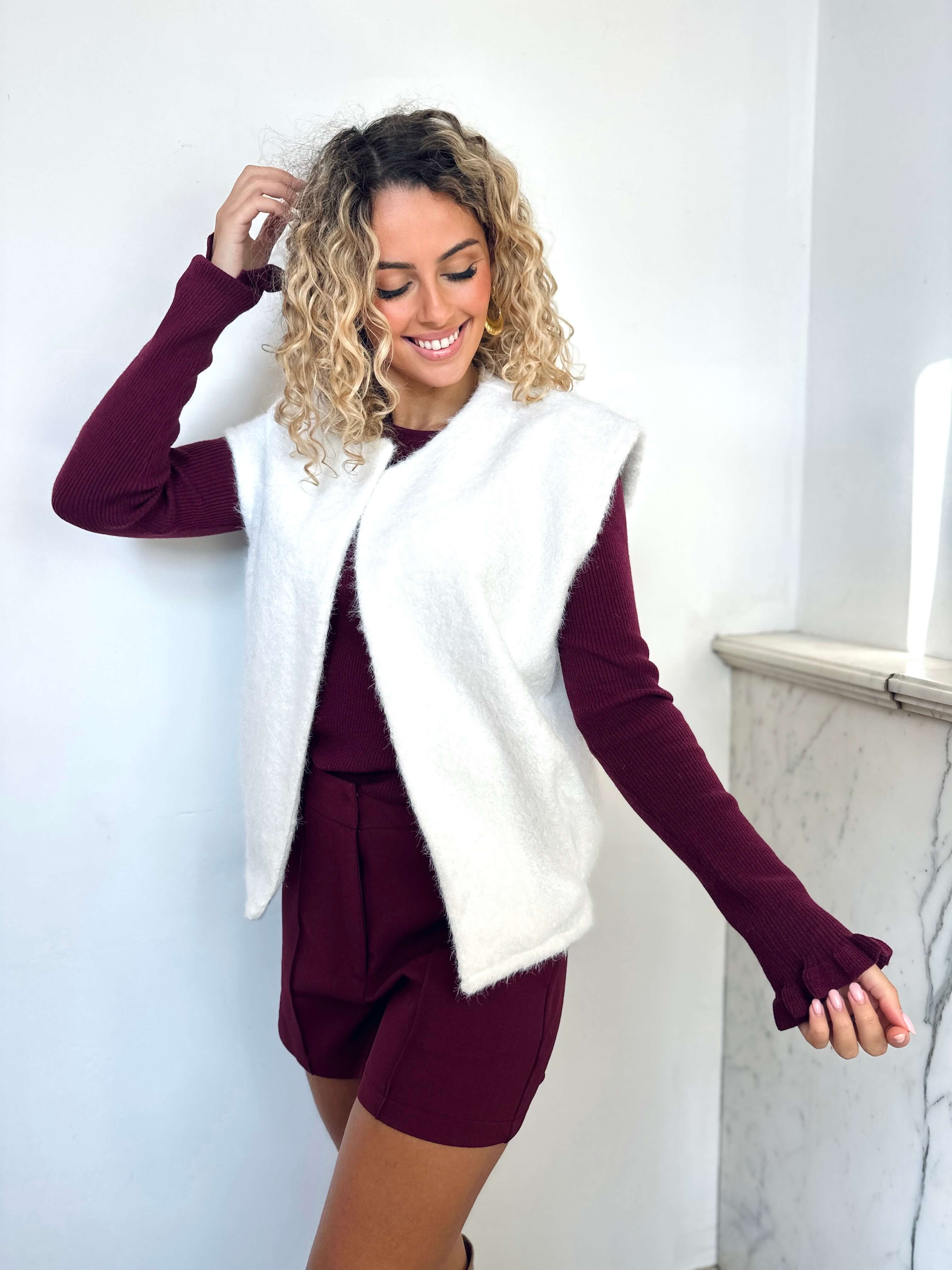 Gilet blanc - PAOLA