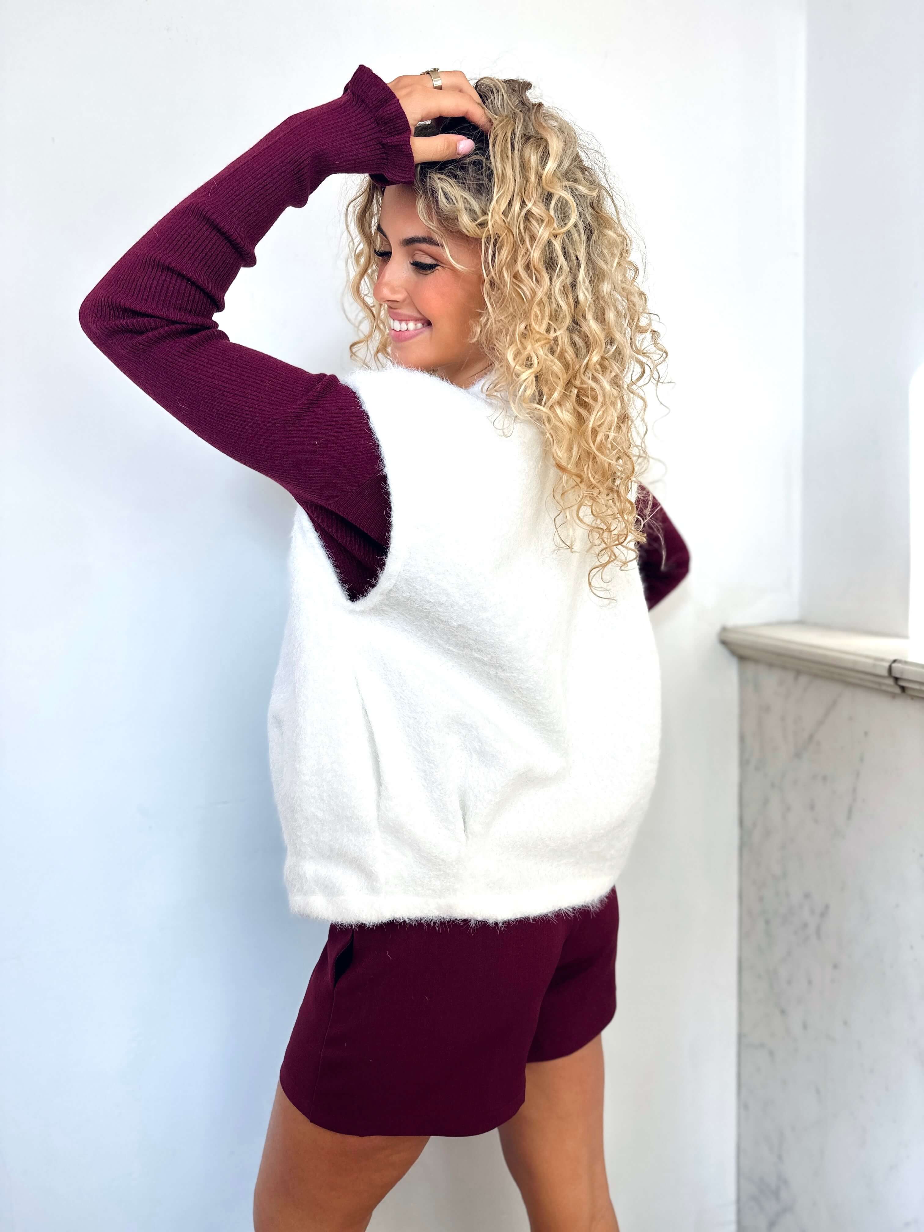 Gilet blanc - PAOLA