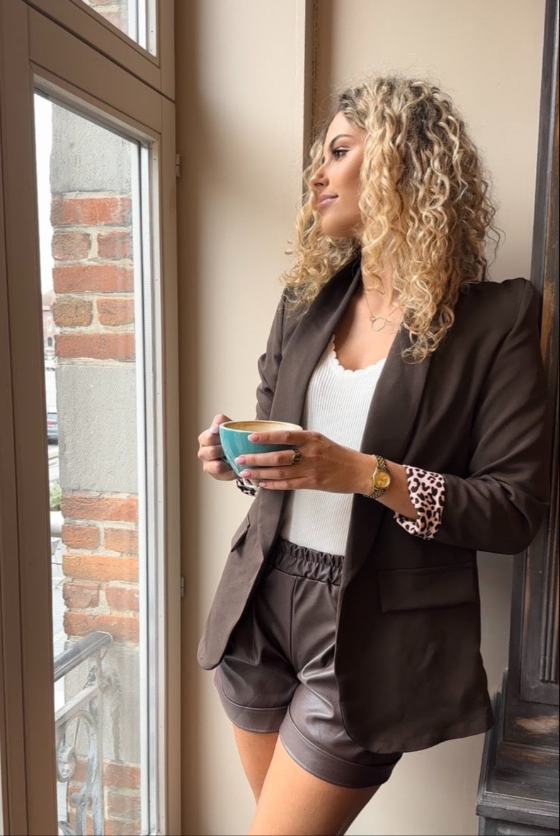 Blazer chocolat - GASPARD