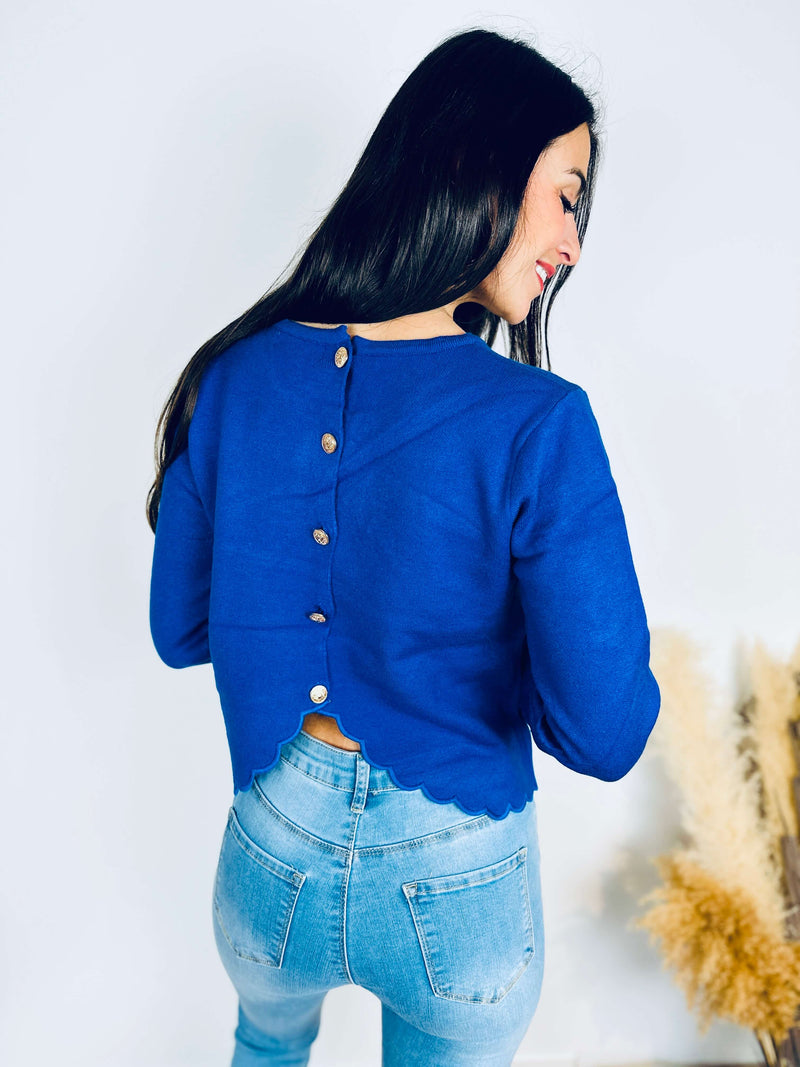 Pull bleu royal - PAULINE