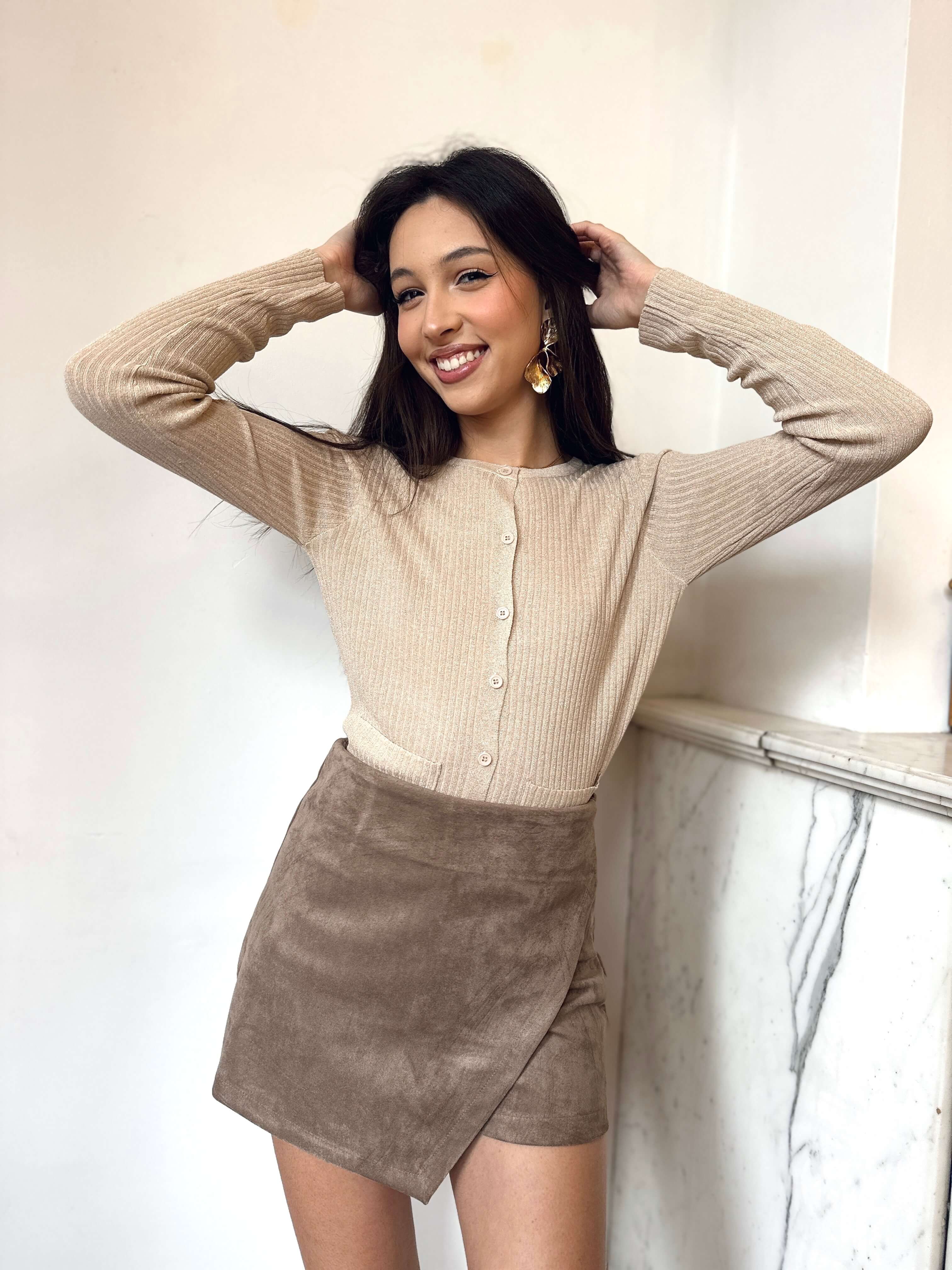 Gilet légèrement pailette - FLORINE