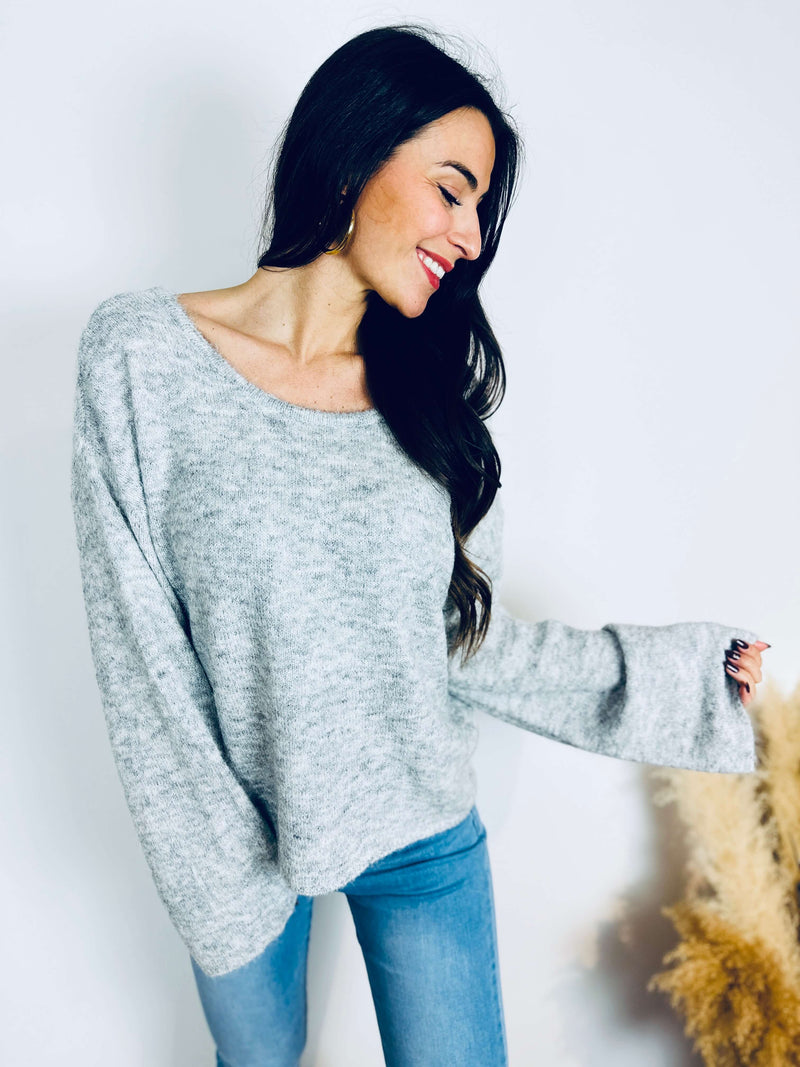 Pull gris - MATHILDE