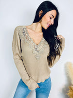 Pull beige - NINA